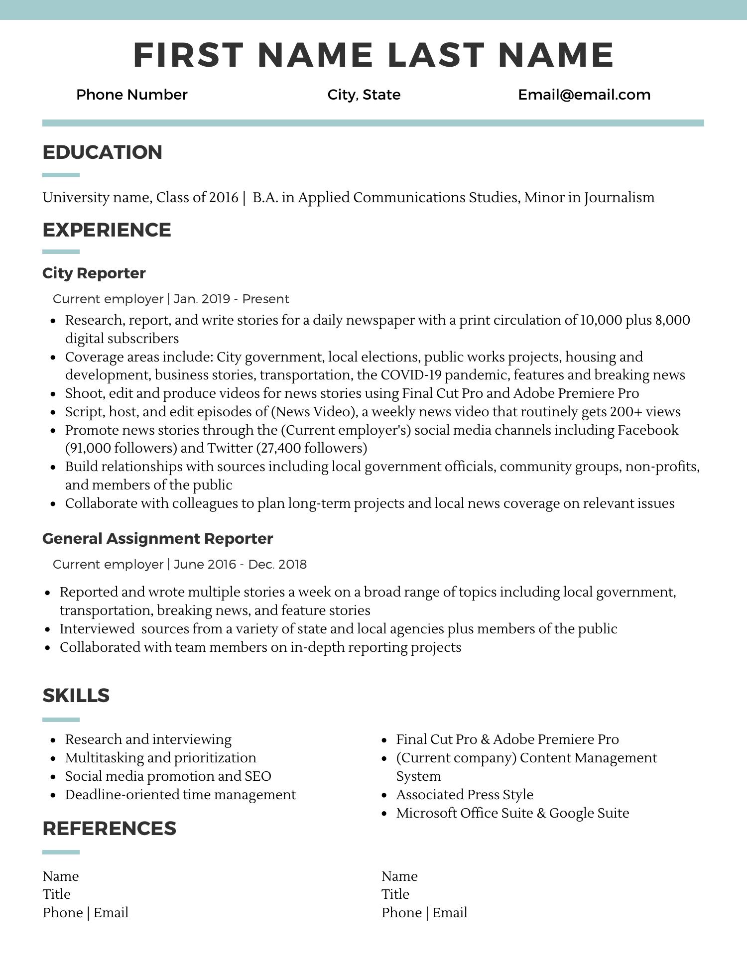 Resume Samples Pdf Resume Templates 2019 Free Resume Sampel