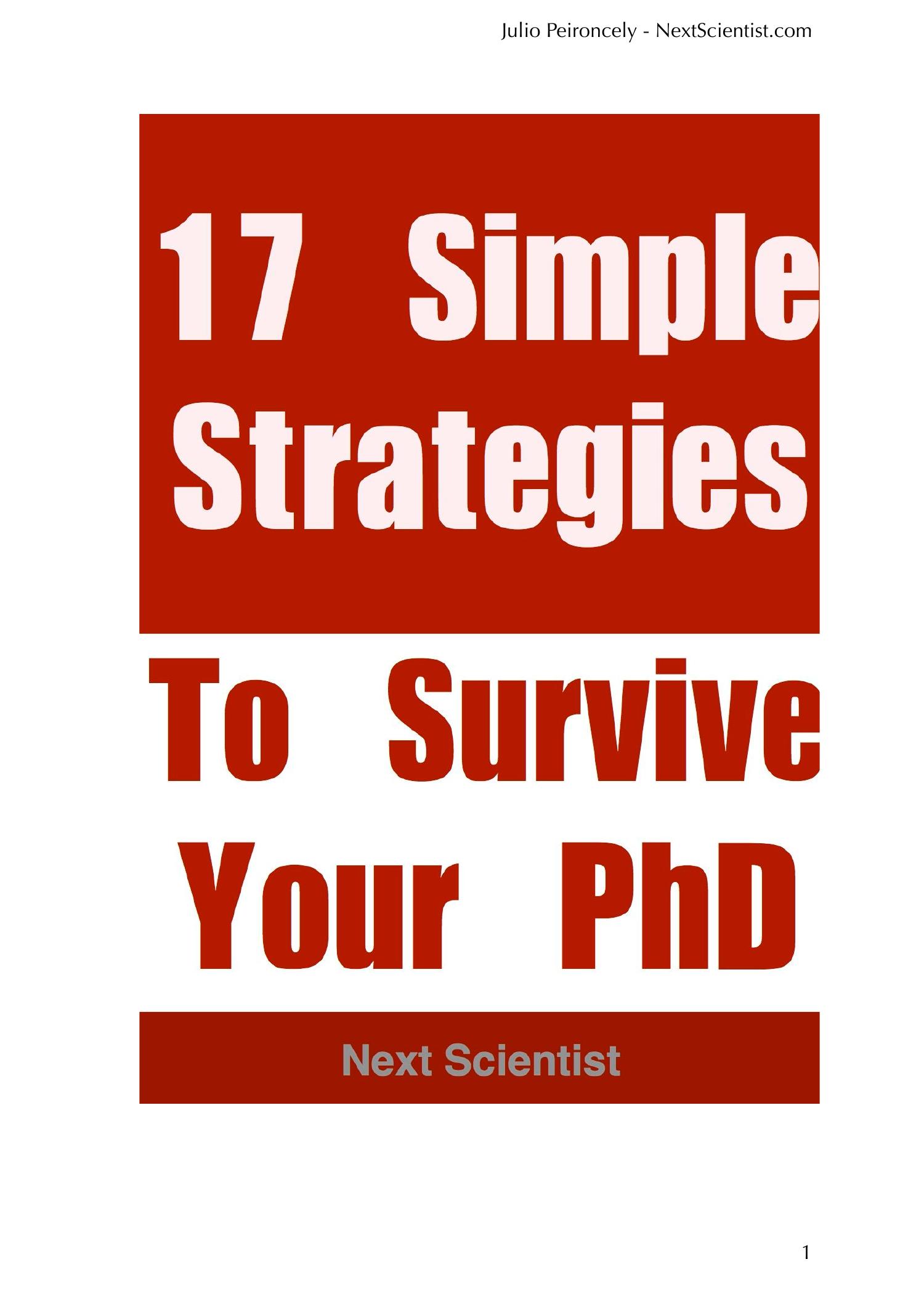 phd survival guide pdf