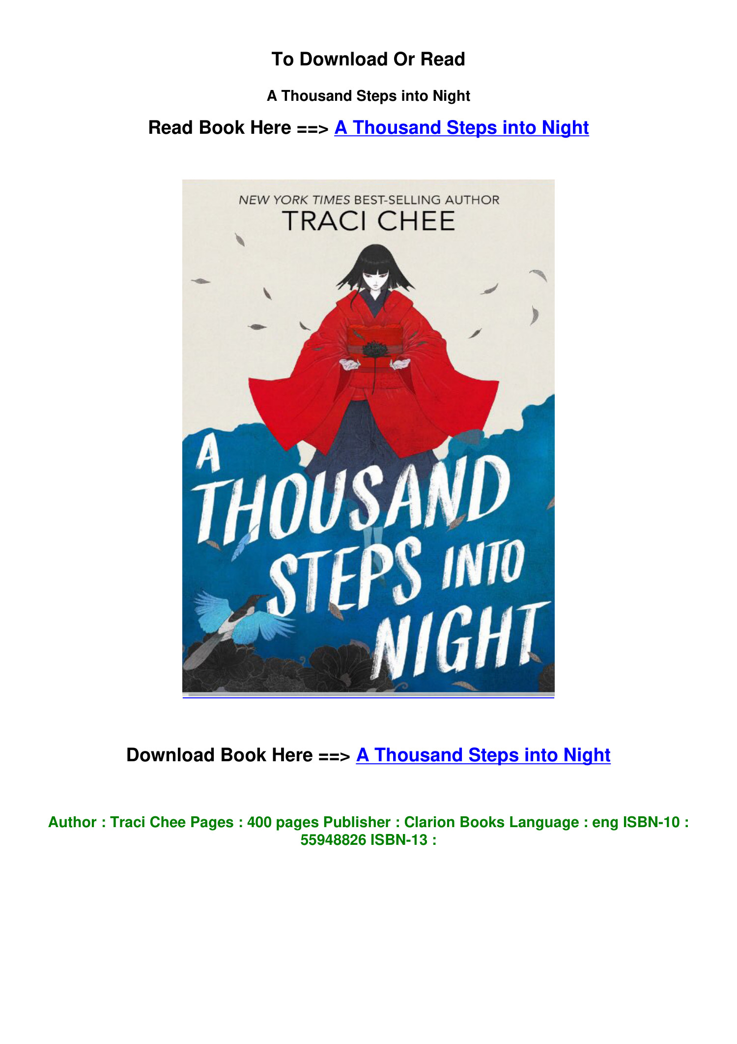 EPUB DOWNLOAD A Thousand Steps into Night By Traci Chee.pdf | DocDroid