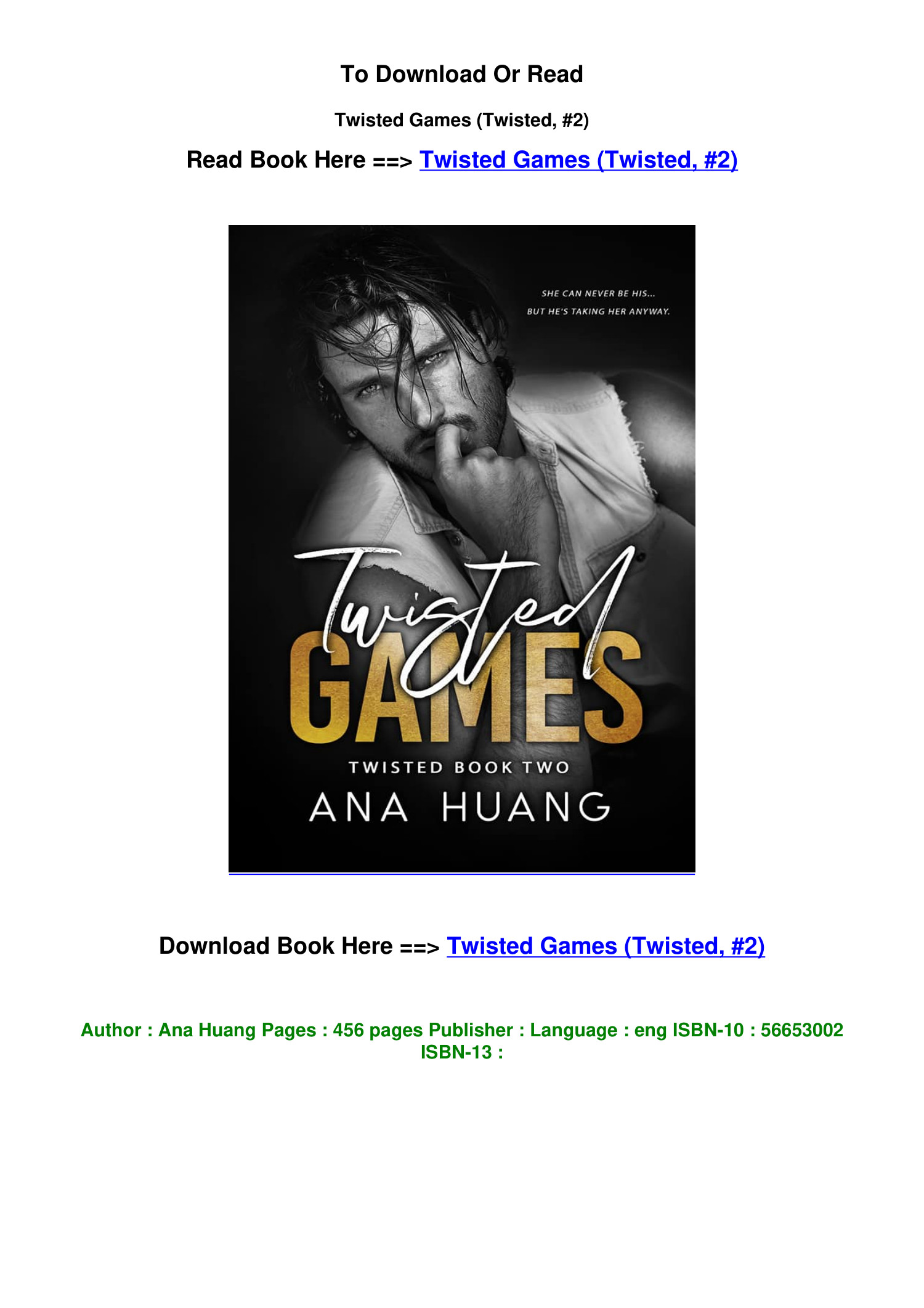 PDF Download Twisted Games Twisted 2 By Ana Huang.pdf