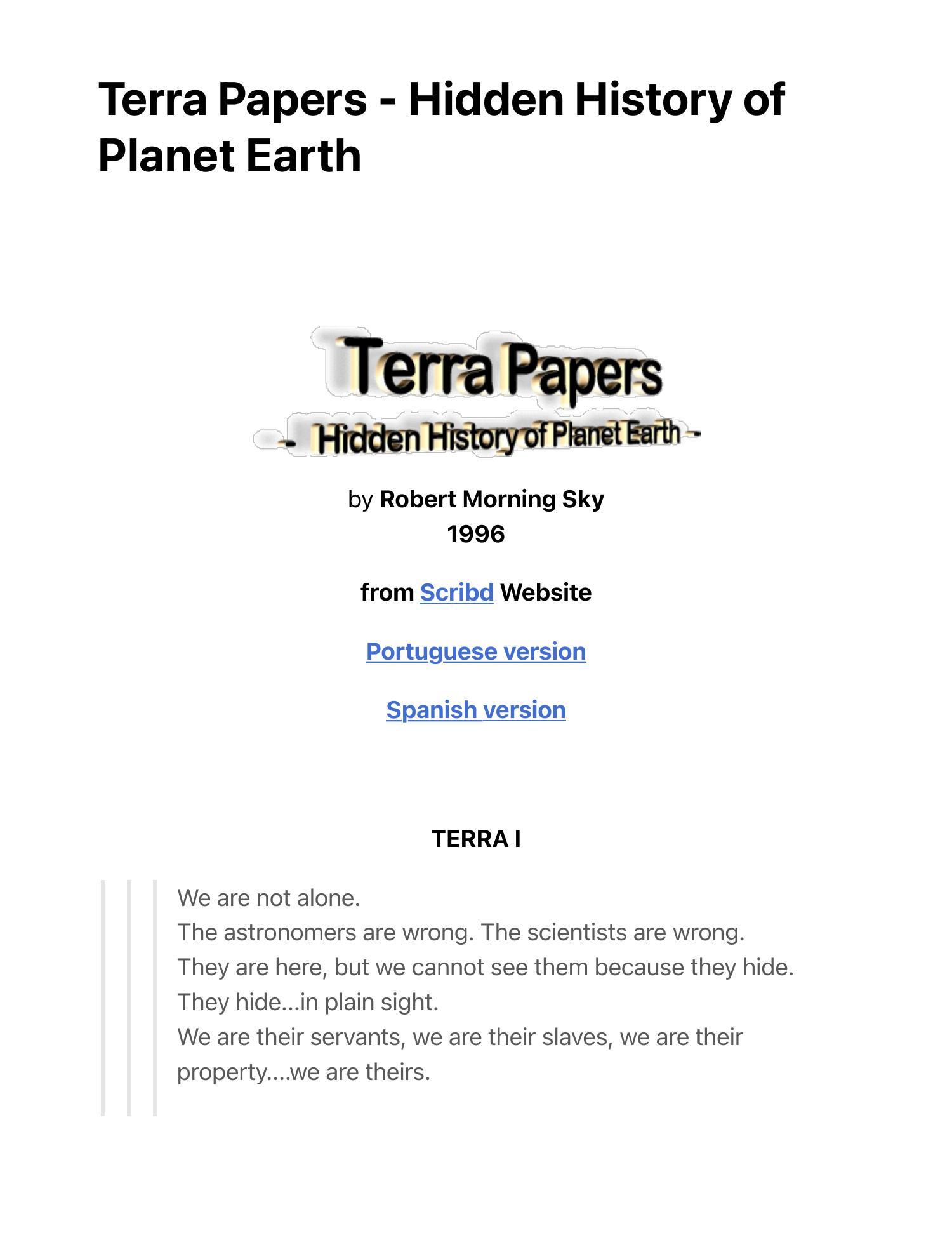 Terra Papers - Hidden History of Planet Earth.pdf | DocDroid