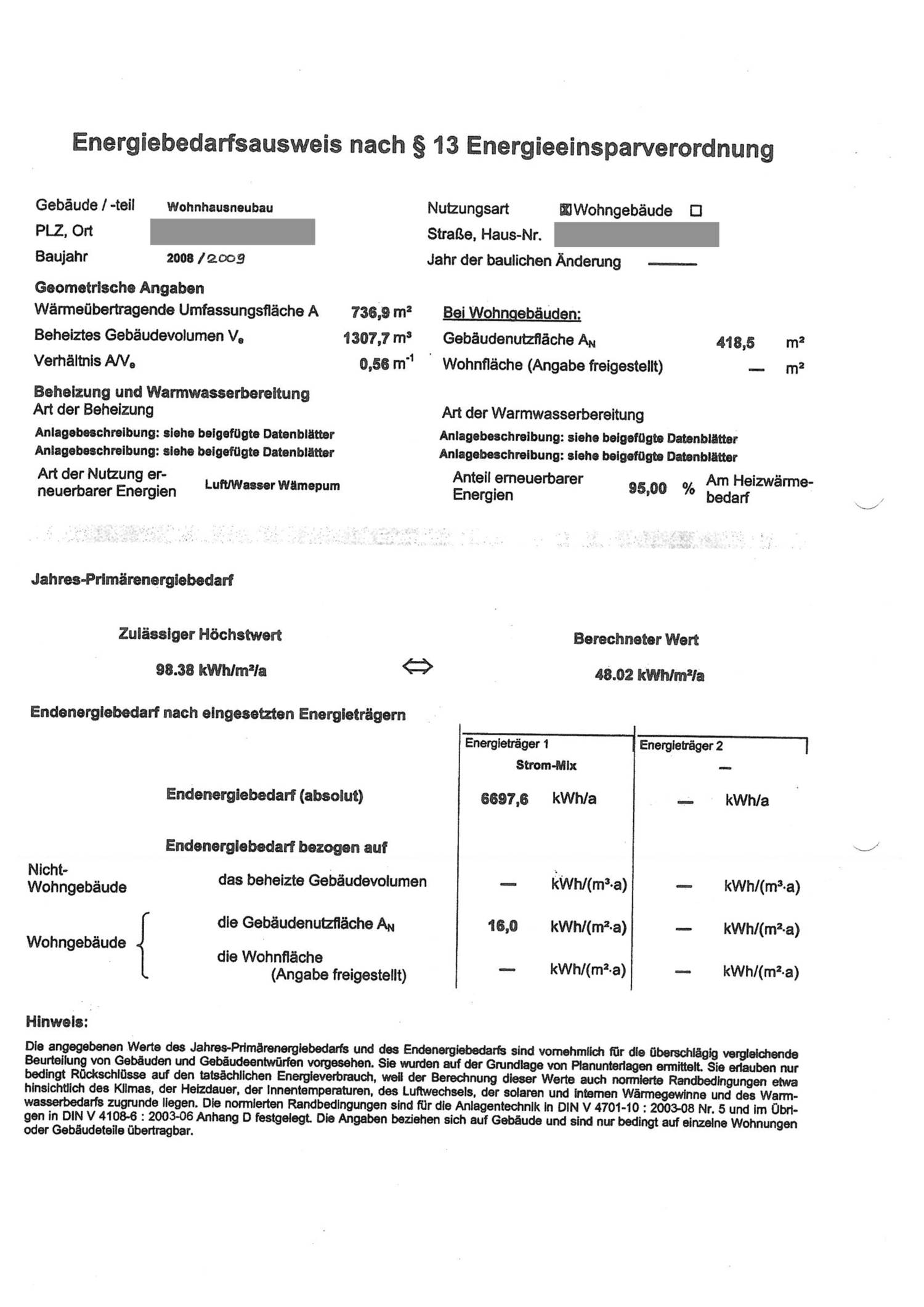 Energiebedarfsausweis Haus Pdf Docdroid