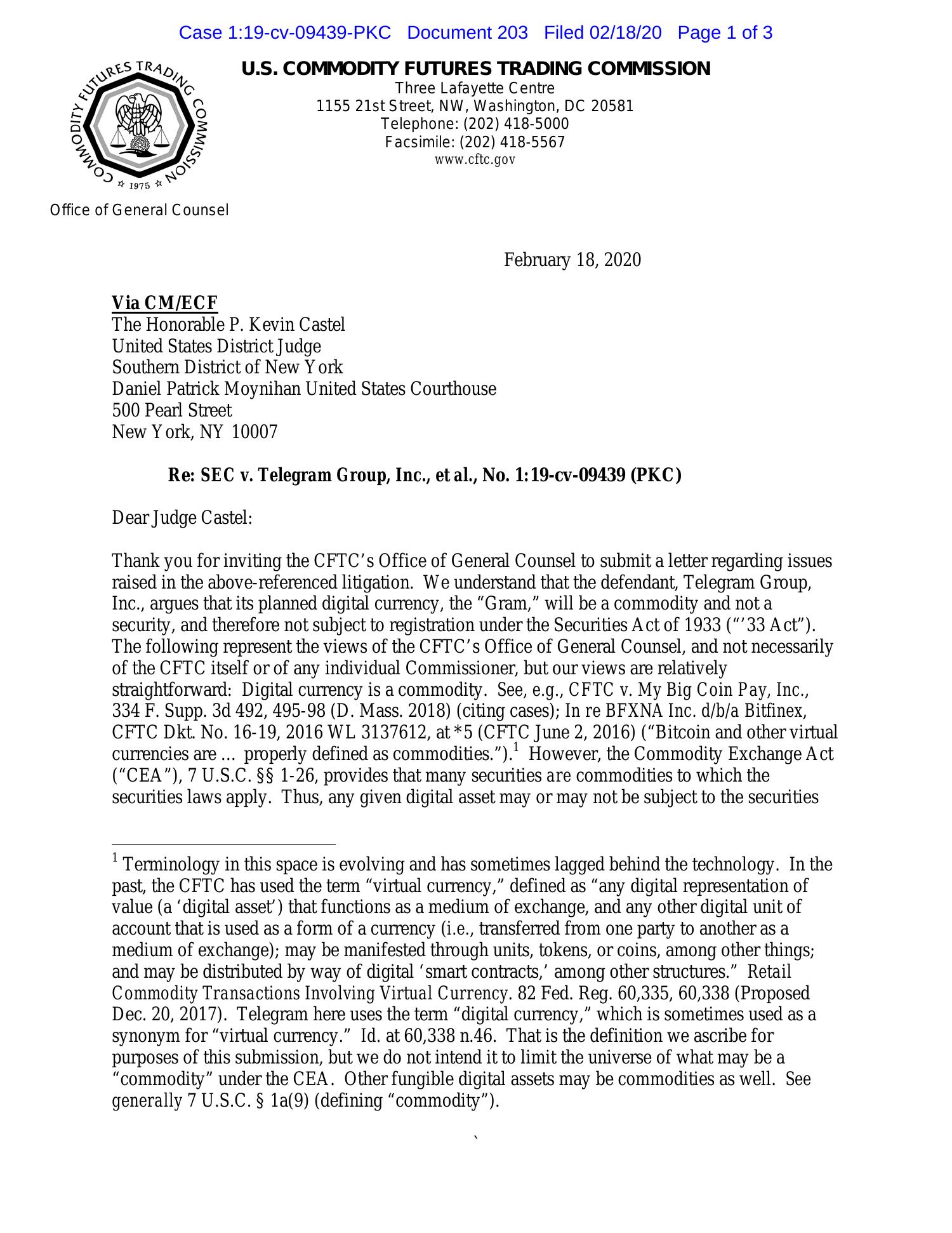 CFTC Letter In Telegram Case.pdf | DocDroid