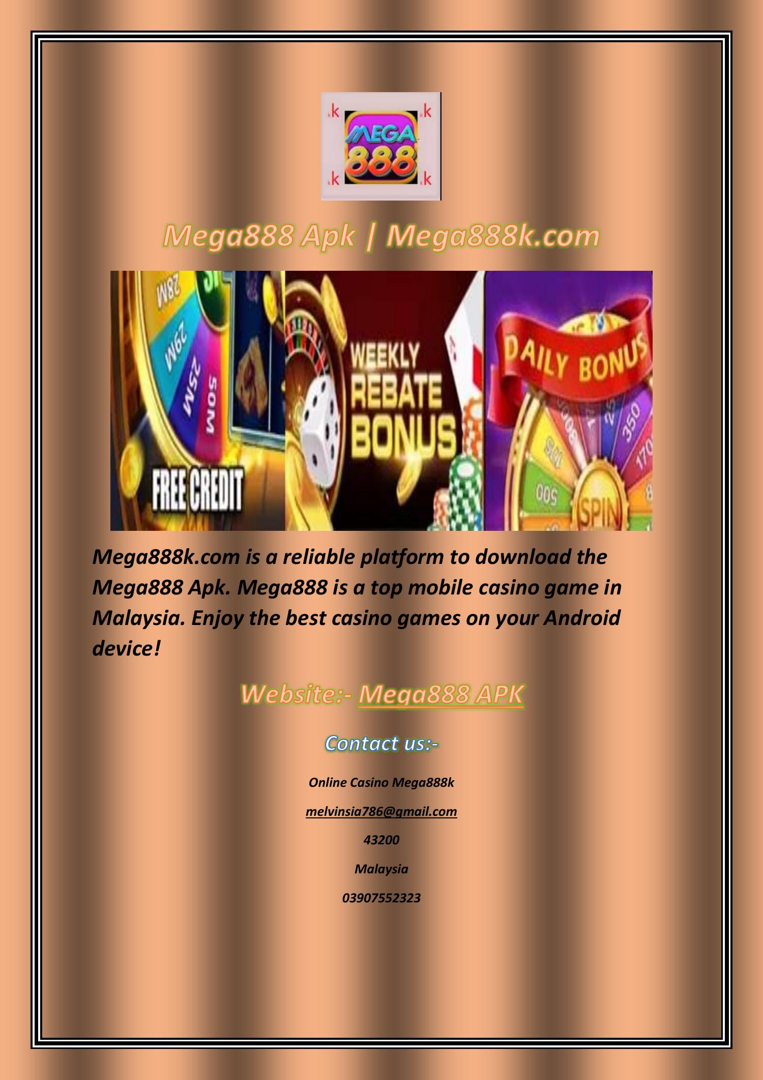 free download slot mega888