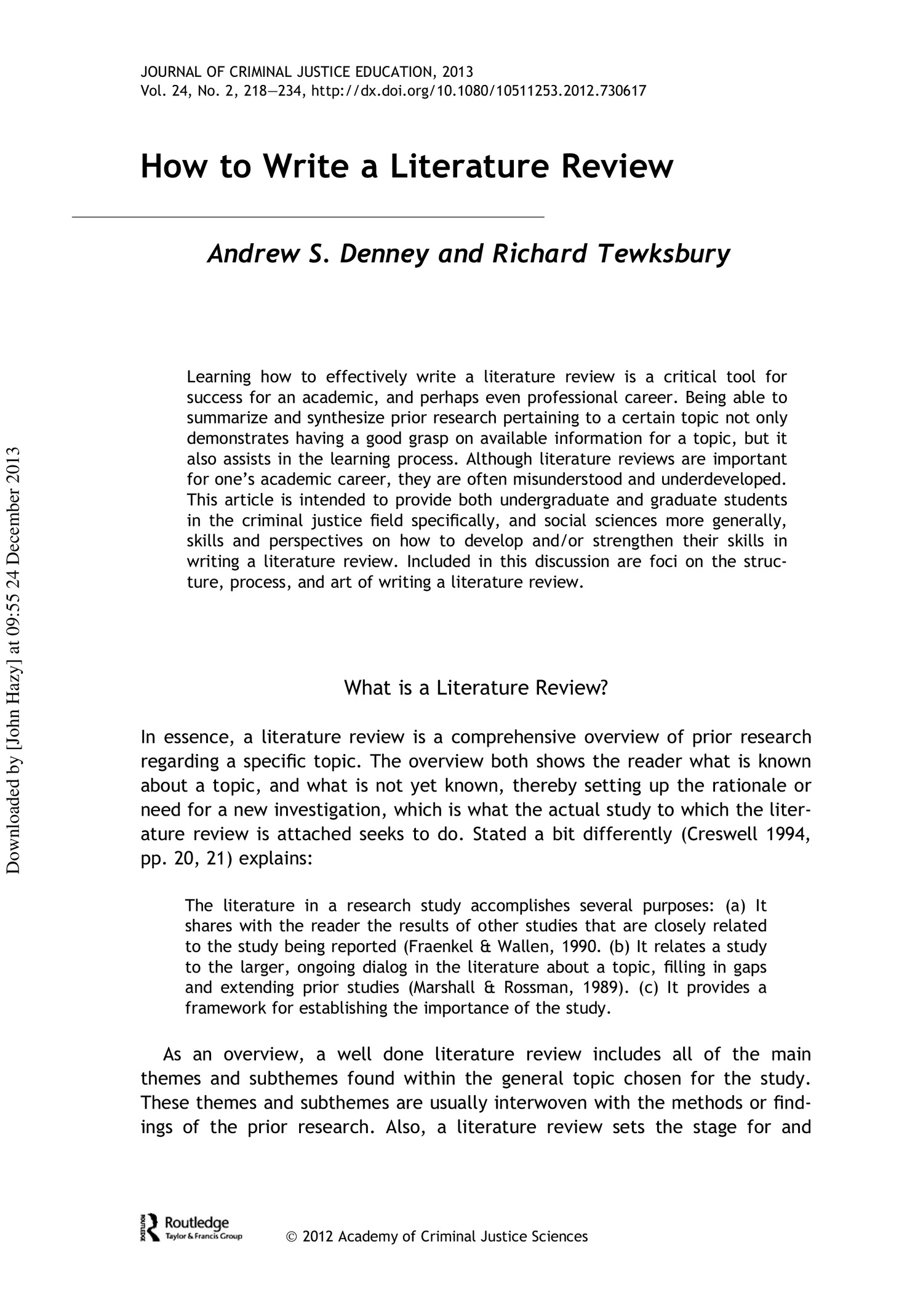 pdf what is literature review