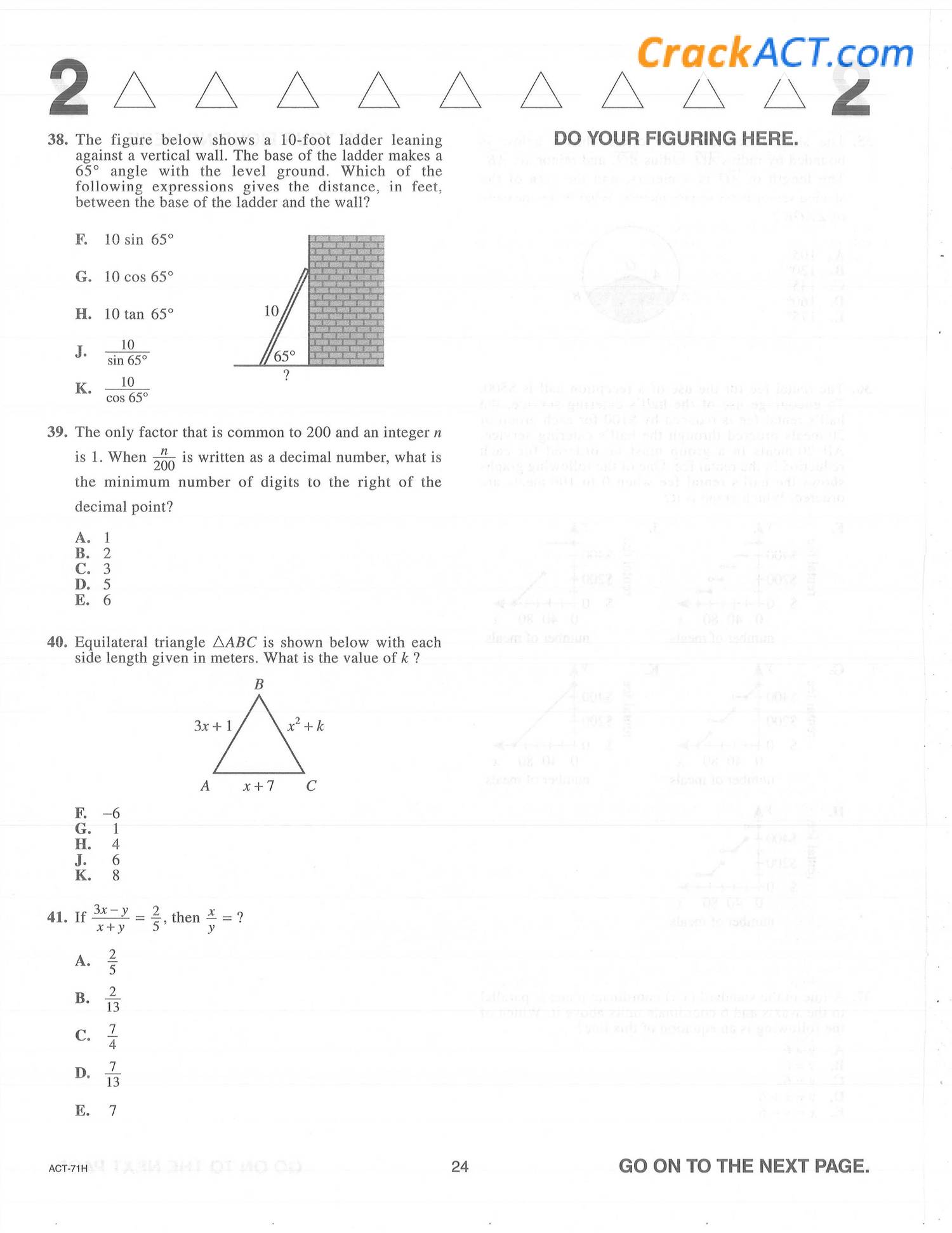 New ACT-Math Test Preparation