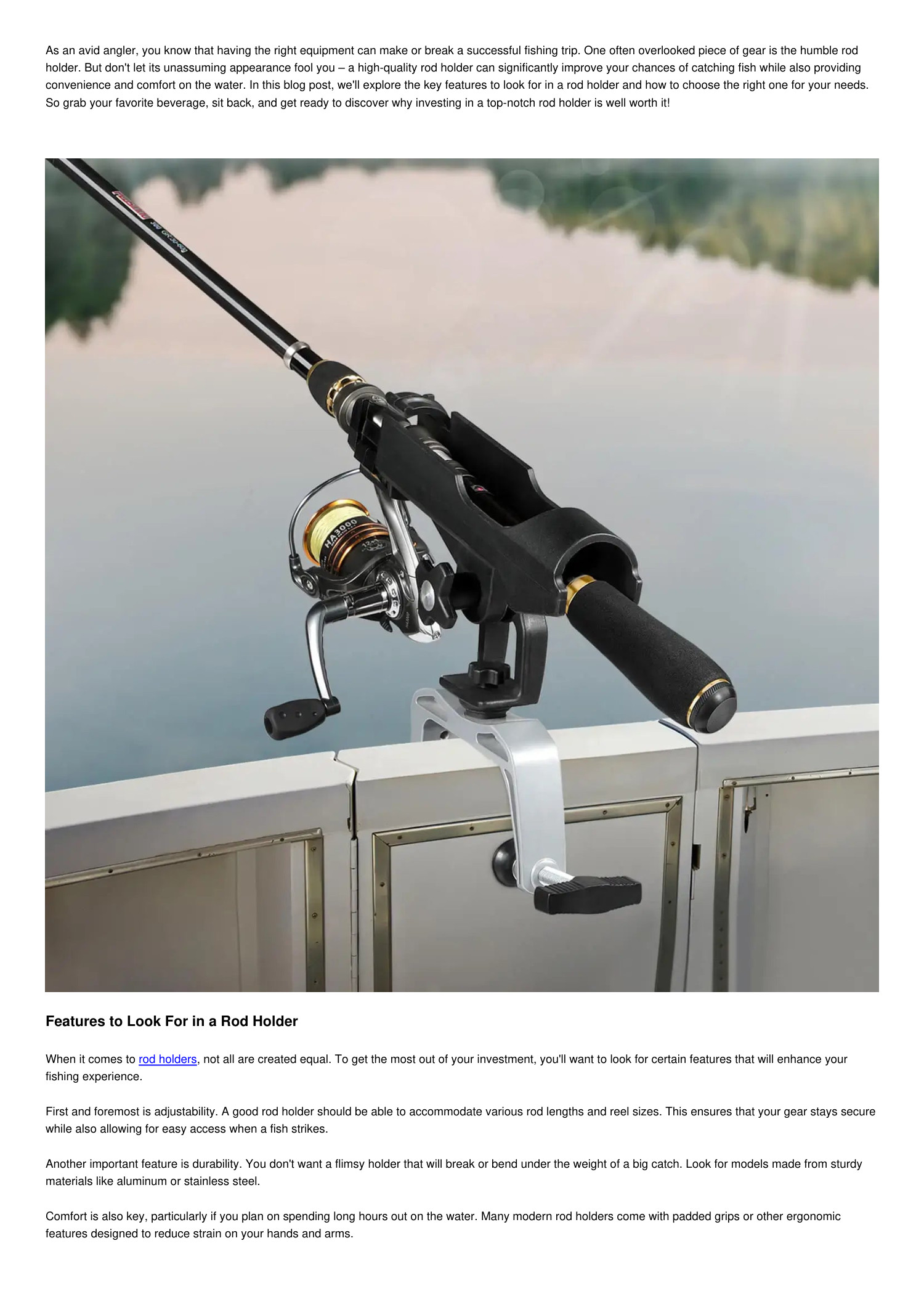 The Benefits of Using a High-Quality Rod Holder for Your Next Fishing ...