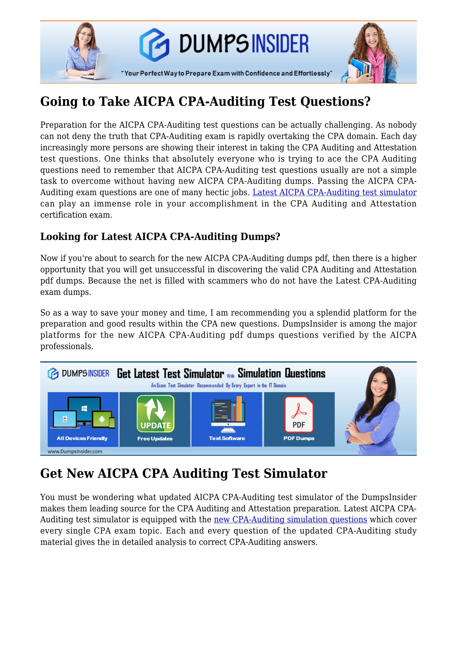 Use CPAAuditing Test Simulator to Cover All Exam Topics.pdf DocDroid