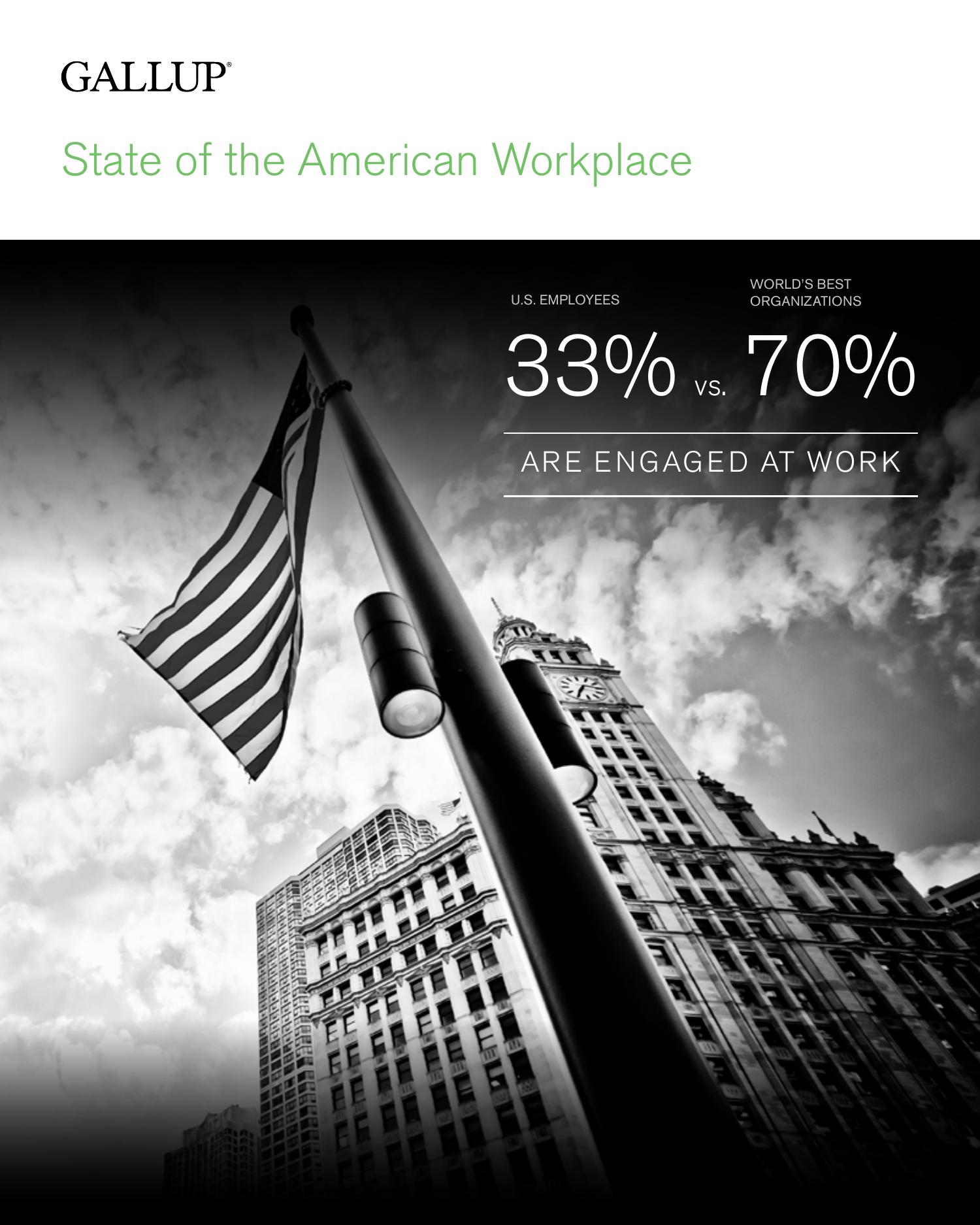 state of the american workplace report gallup 2017