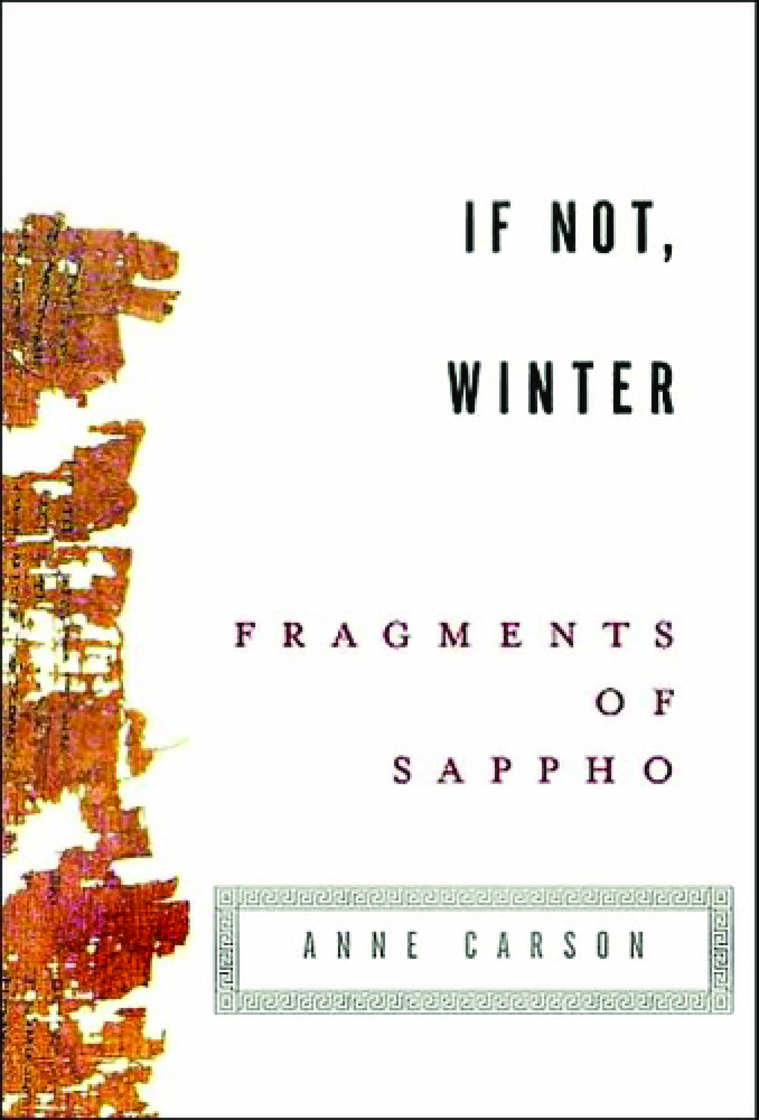 sappho if not winter fragments of sappho vintage tr carson