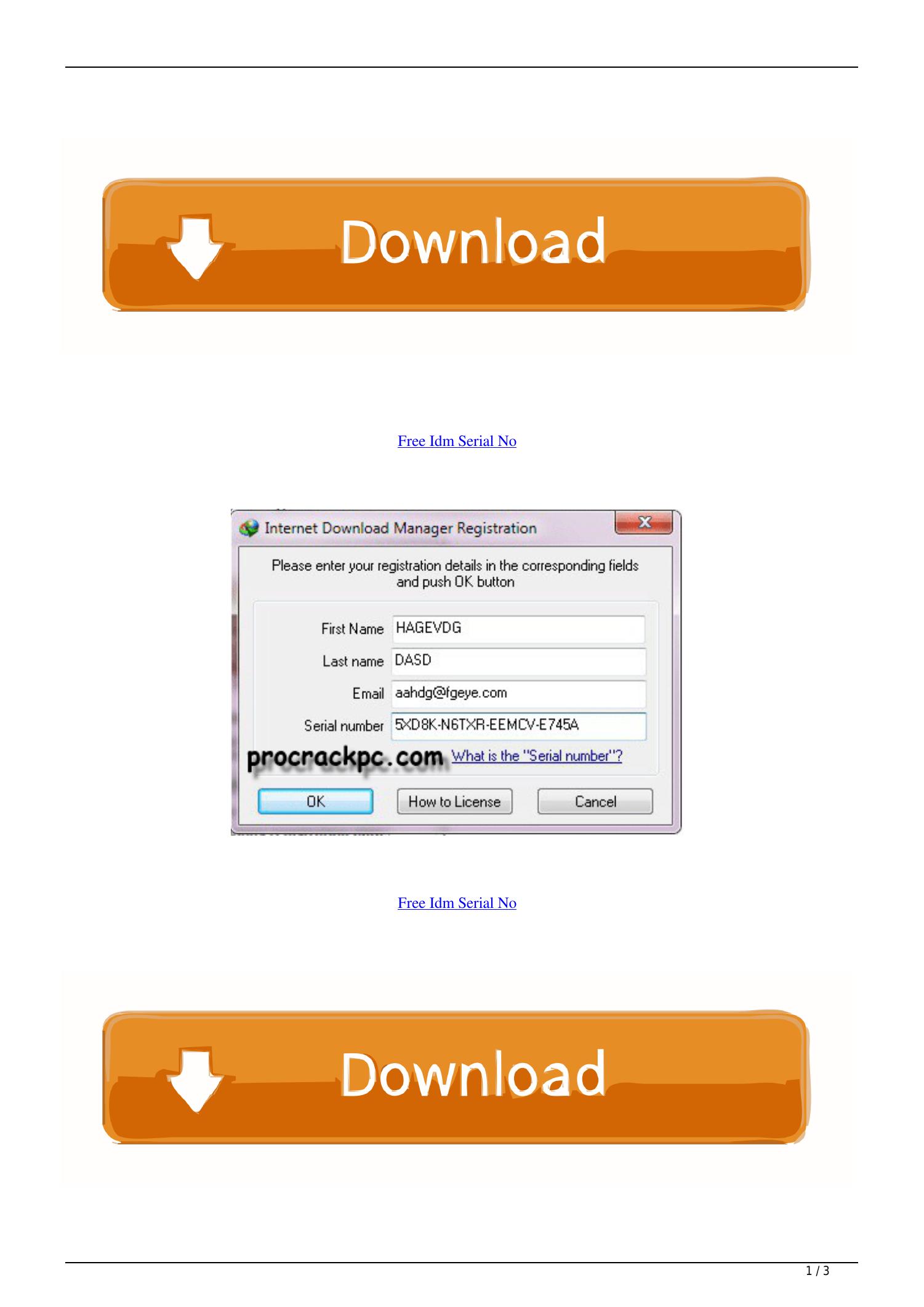 idm serial key free pdf