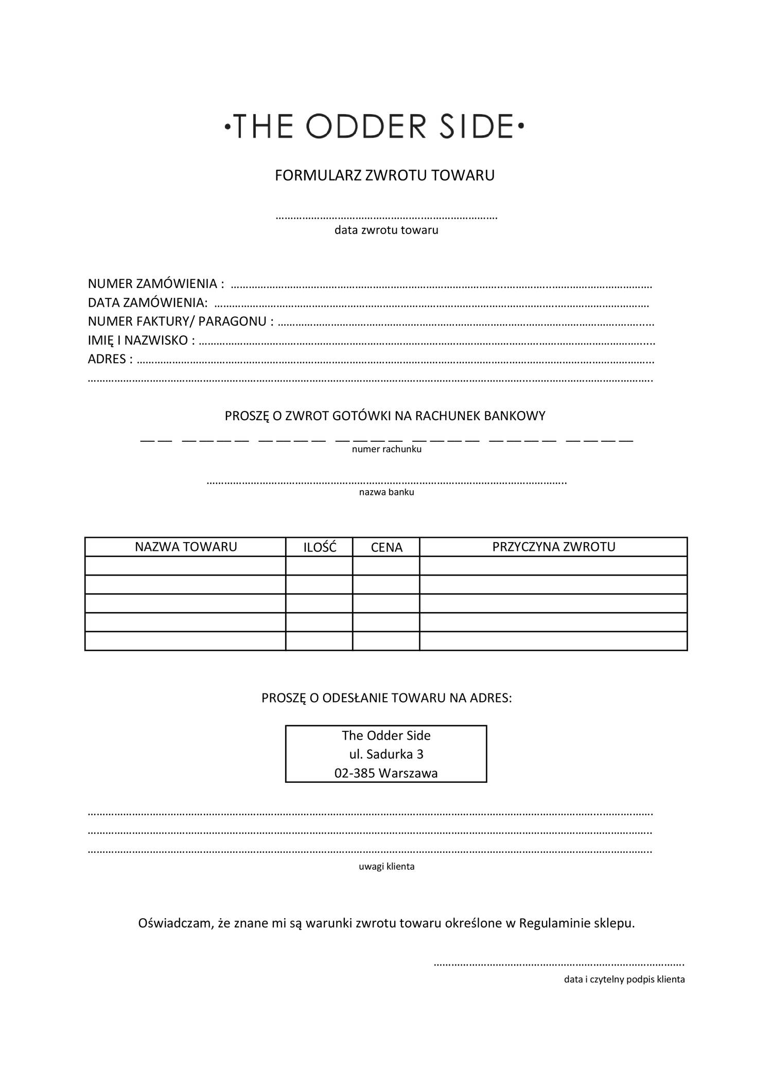 formularz zwrotu towaru.pdf | DocDroid