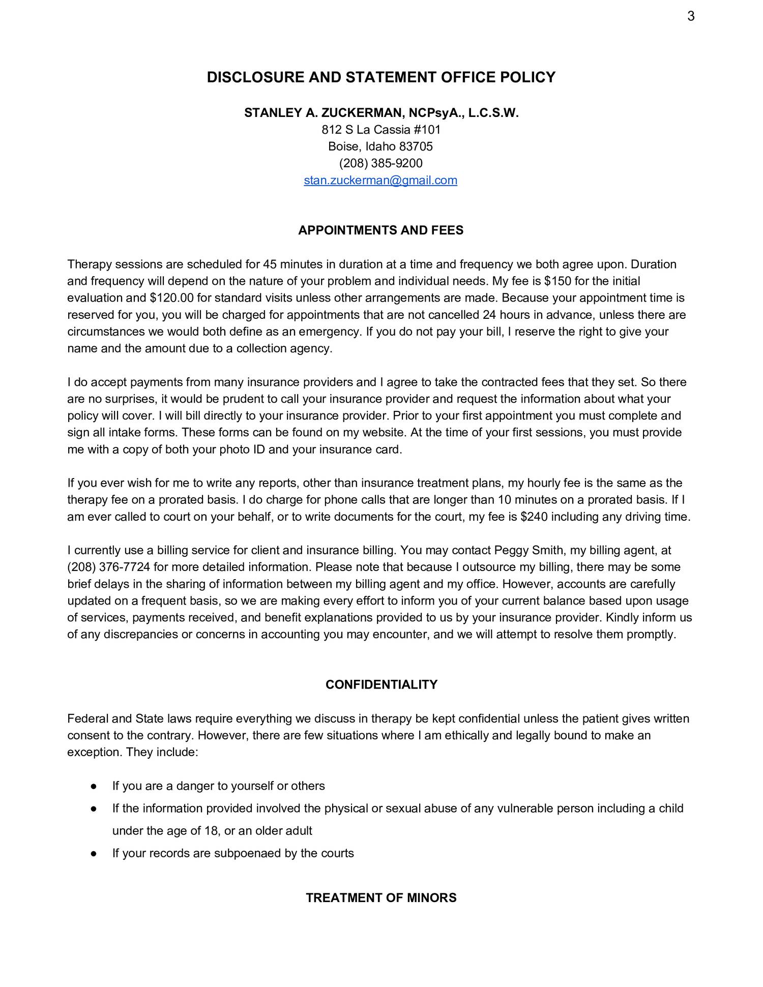 Informed Consent For Psychotherapy pdf DocDroid