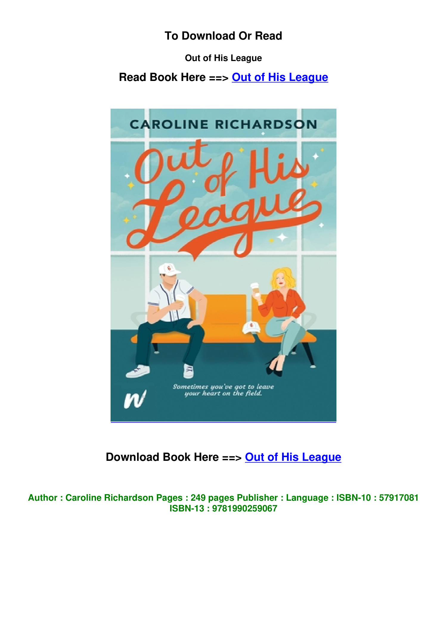 out of his league caroline richardson epub