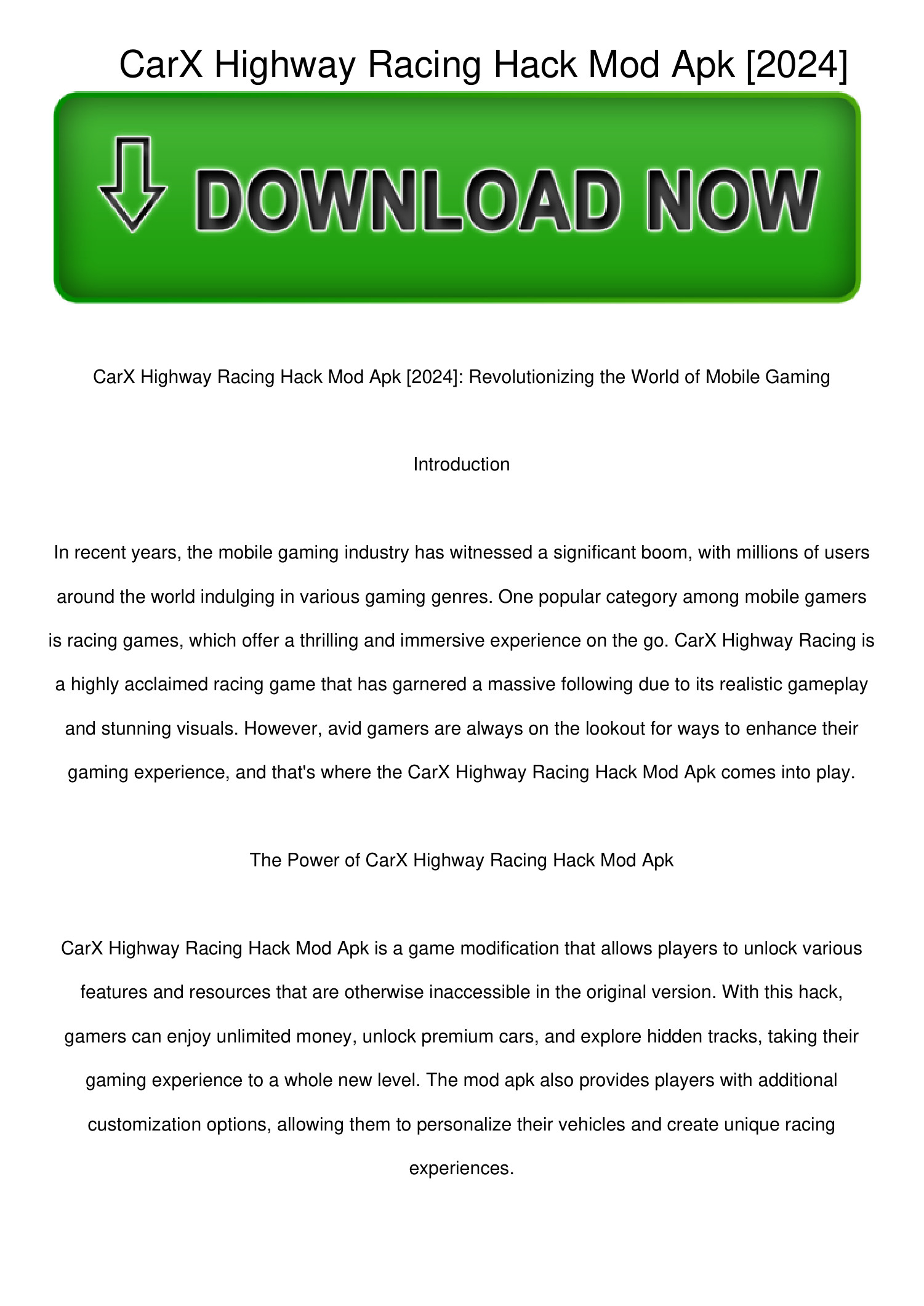 CarX-Highway-Racing-Hack-Mod-Apk-[2024].pdf | DocDroid