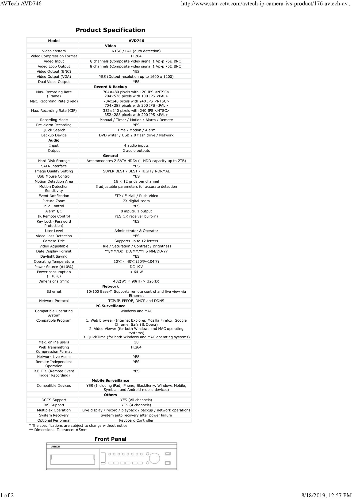 avtech-avd746-cctv-system-specifications-pdf-docdroid