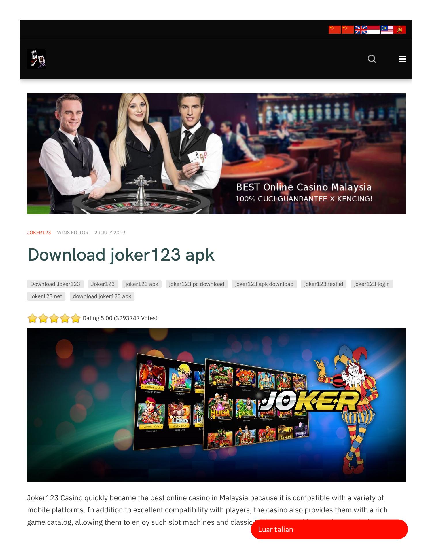 Download joker123 apk Download