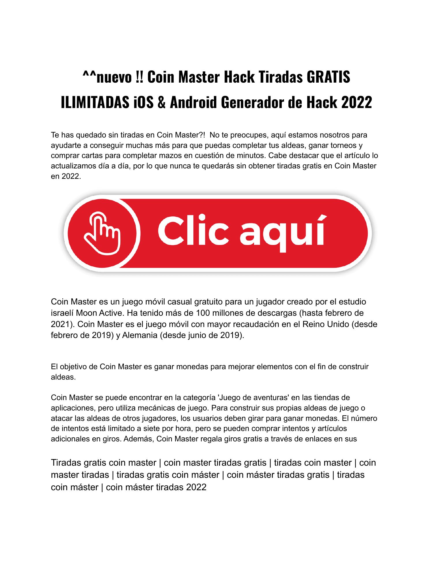 Coin Master Hack Tiradas ILIMITADAS GRATIS 2022.pdf