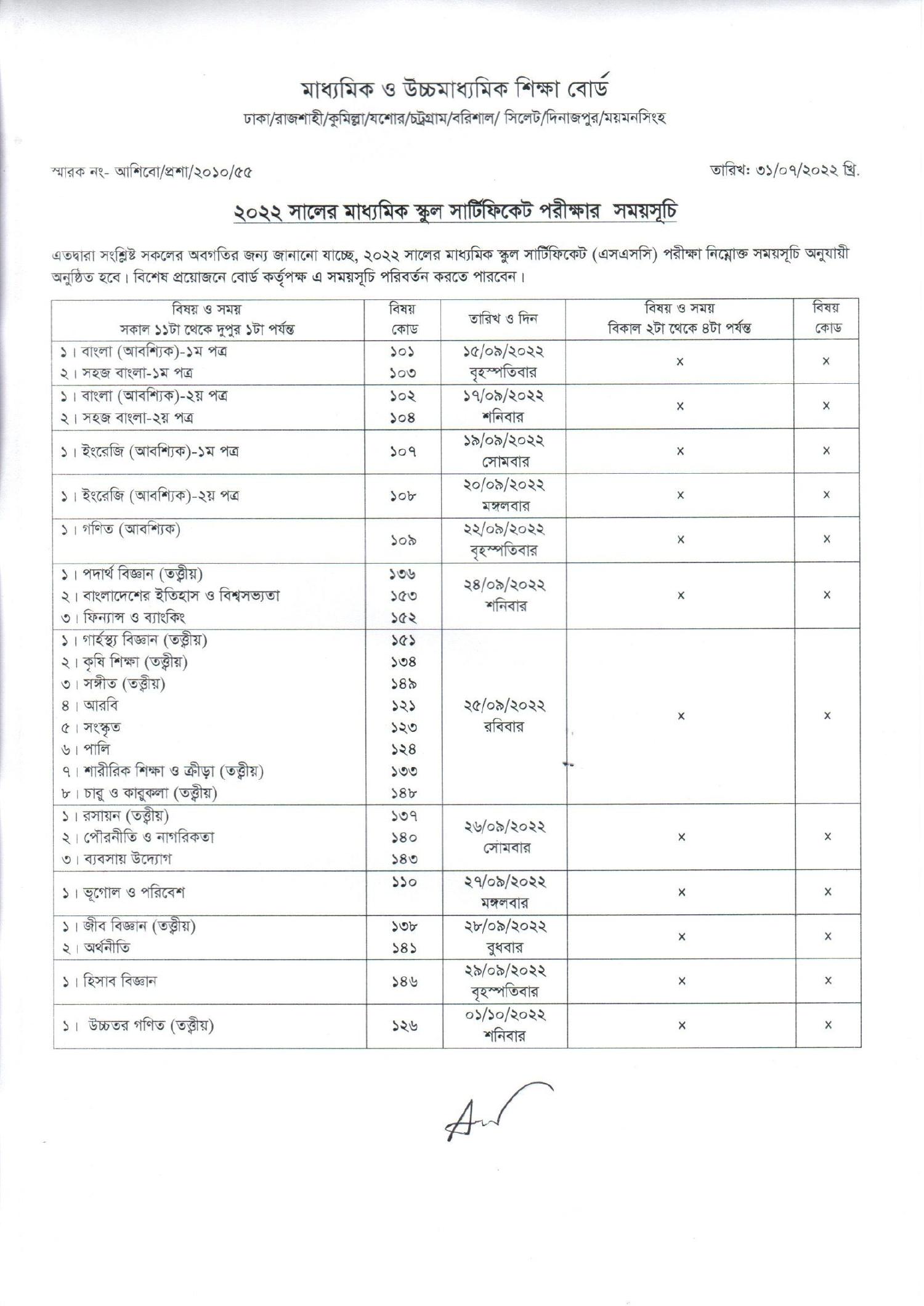 SSC Exam Routine 2022.pdf | DocDroid