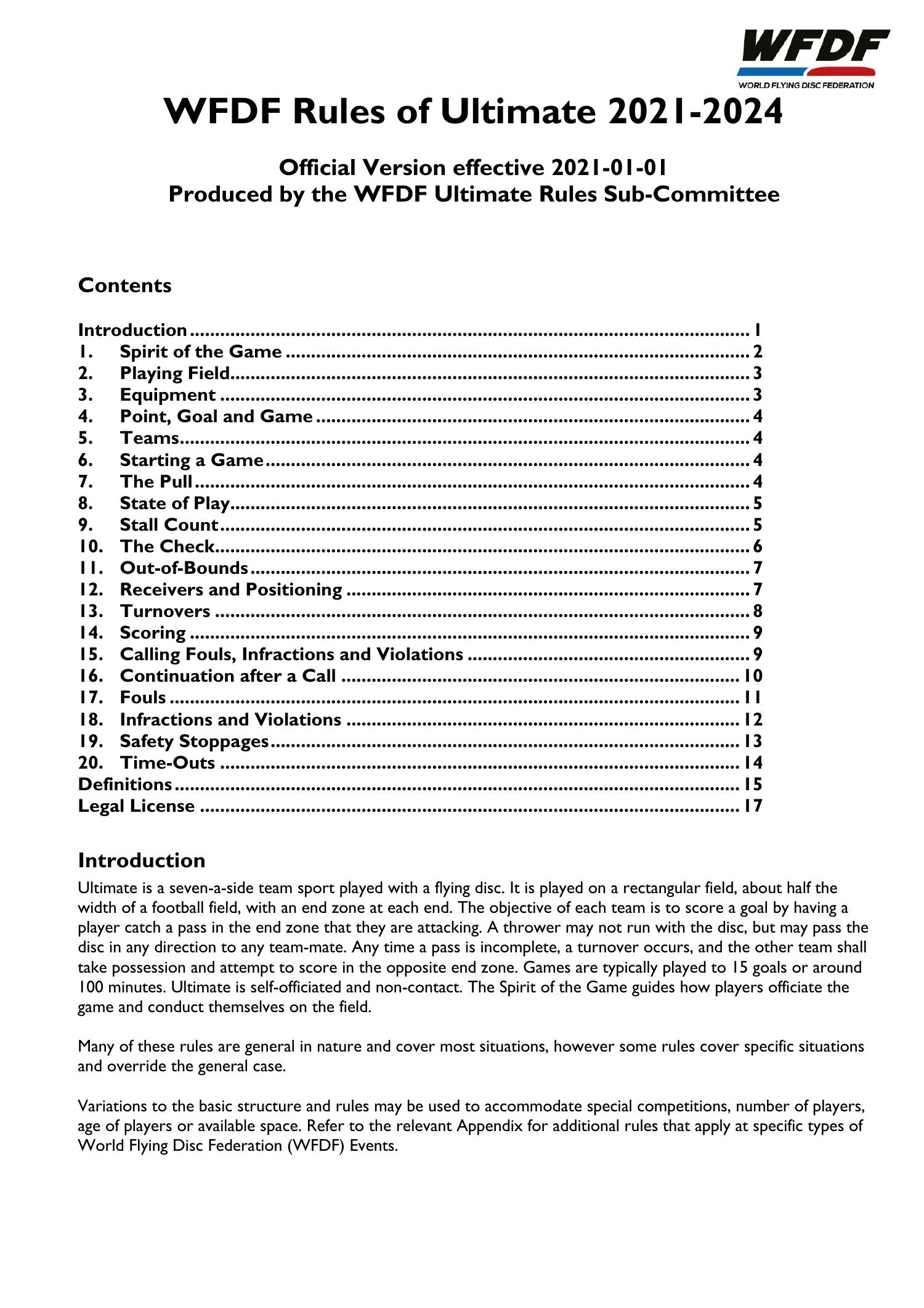 WFDF Rules of Ultimate 20212024.pdf DocDroid