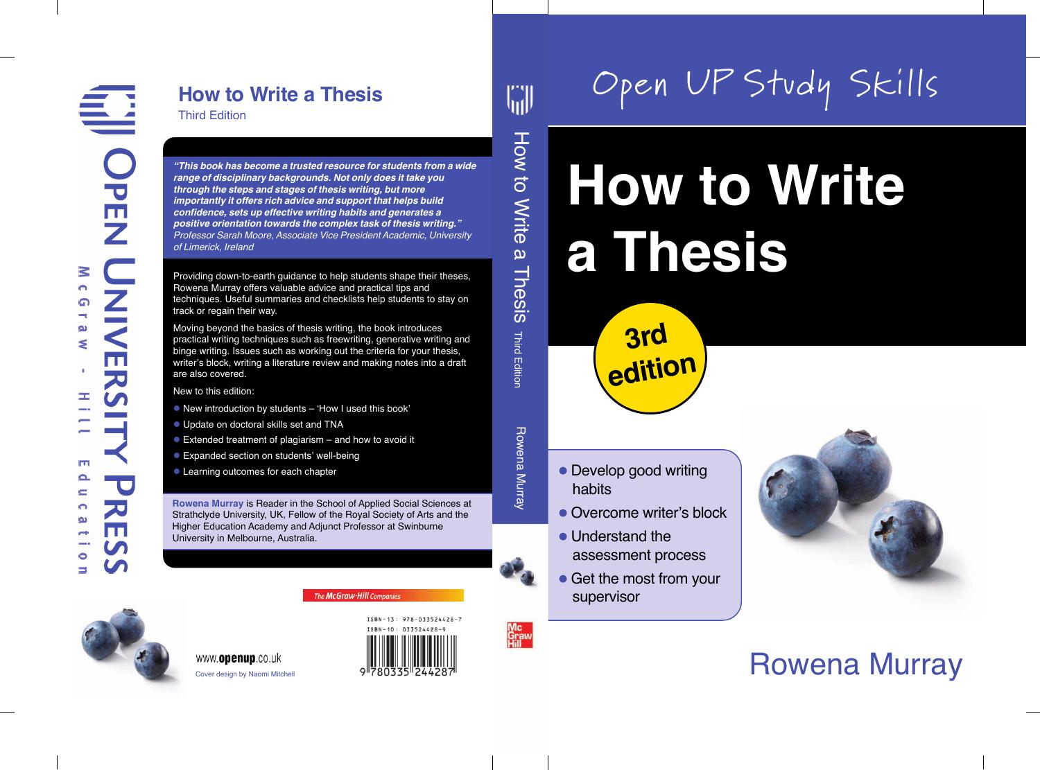 how to write a thesis s. j. cunningham pdf