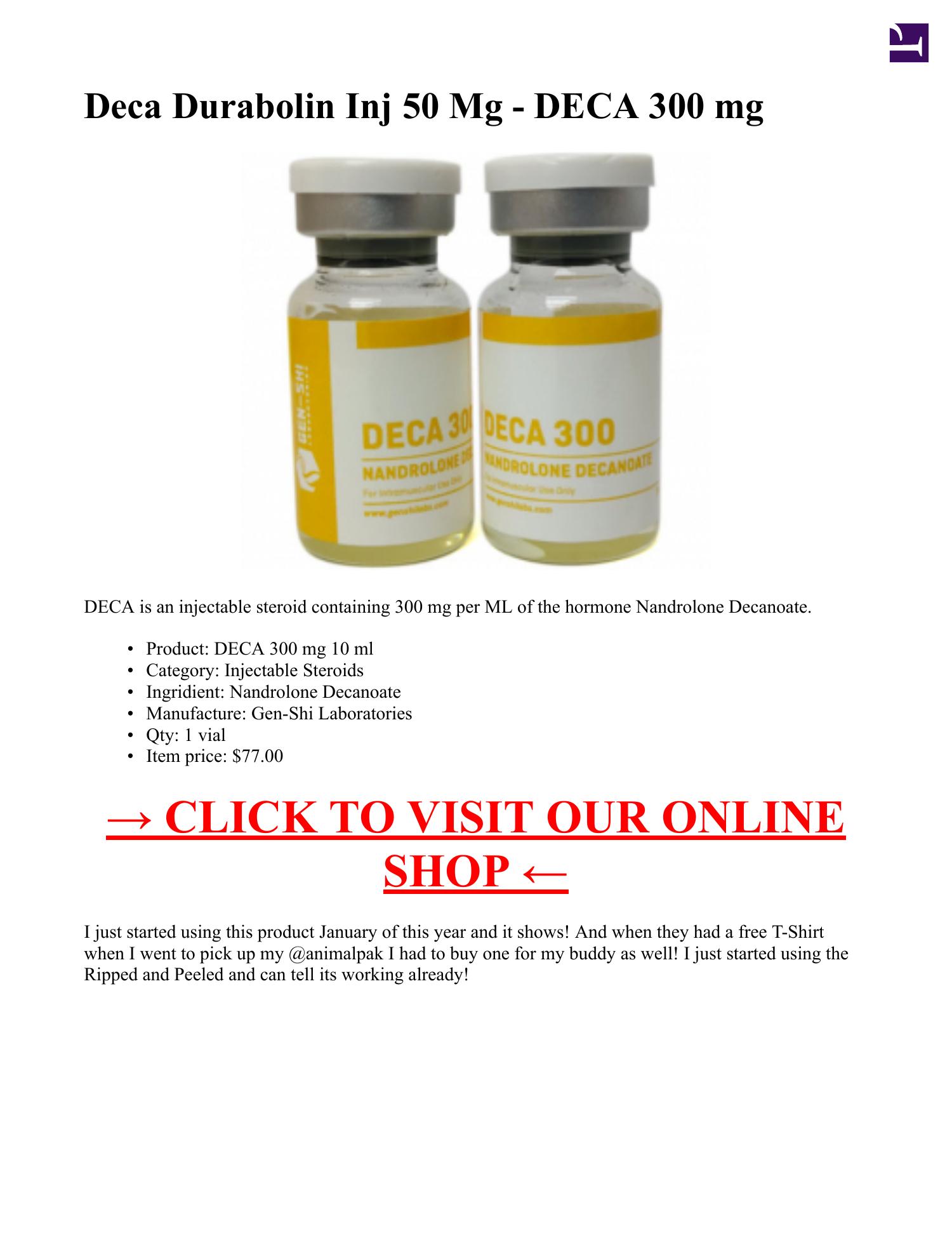 Deca Durabolin Inj Mg Deca Mg Vial Ml Pdf Docdroid