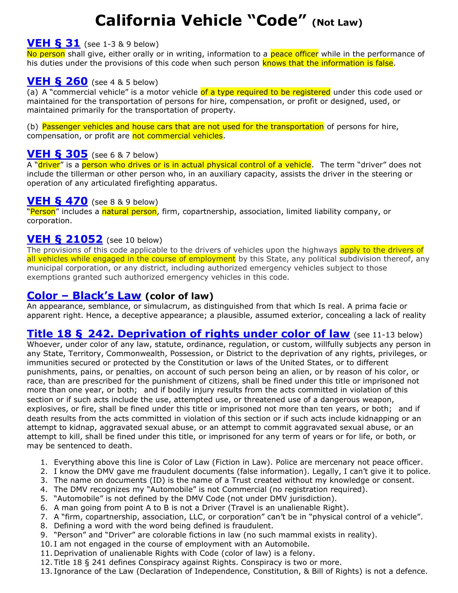 california vehicle code yield right of way