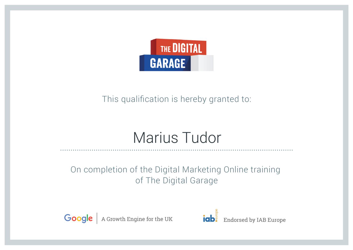 Google Digital Garage Certificate Marius Tudor pdf DocDroid