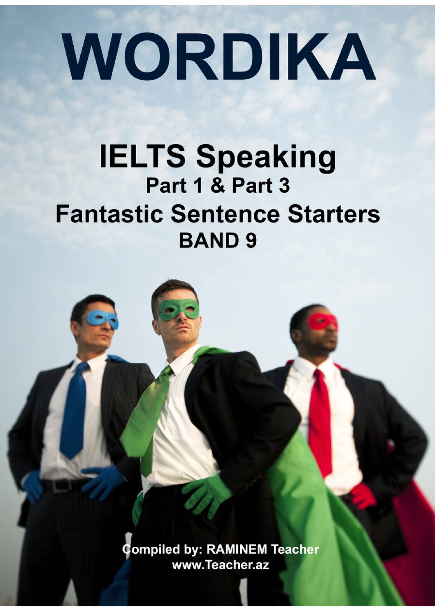 IELTS Speaking Part 1 Part 3 Fantastic Sentence Starters BAND 9 12 