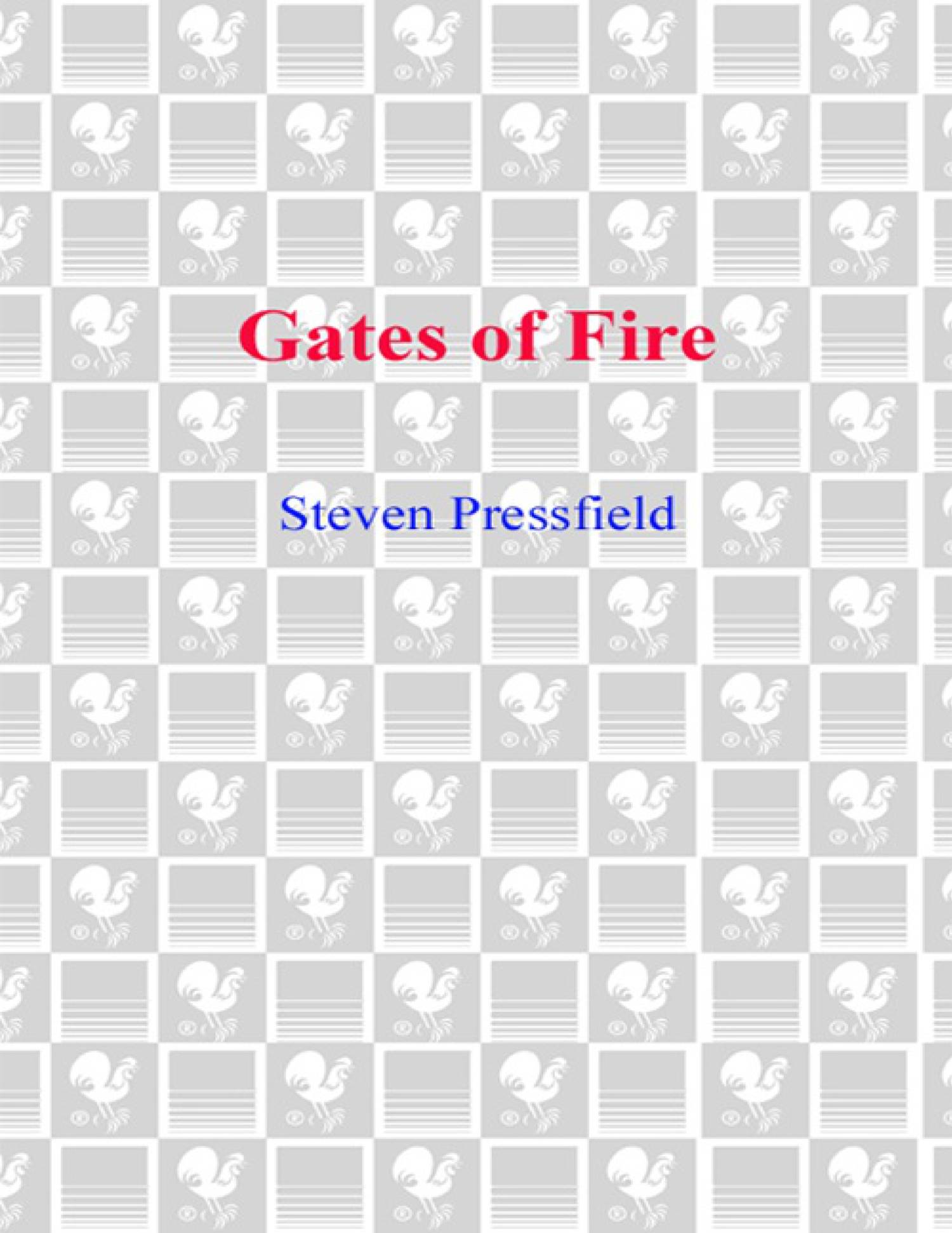gates of fire by steven pressfield