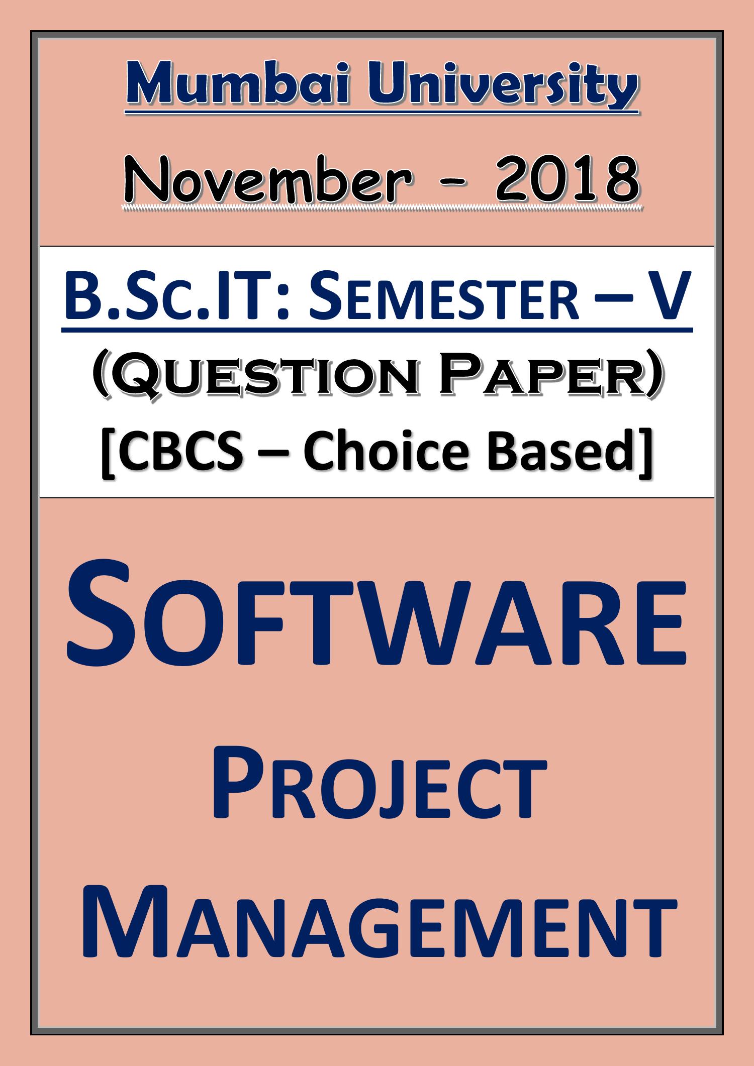 software project management research papers 2018