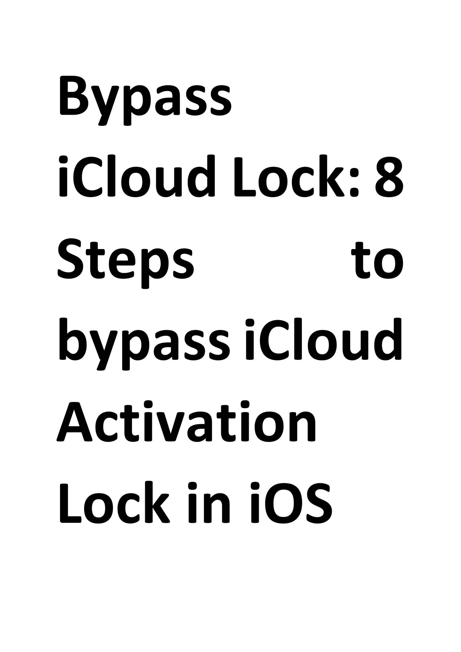 unlockgo icloud bypass