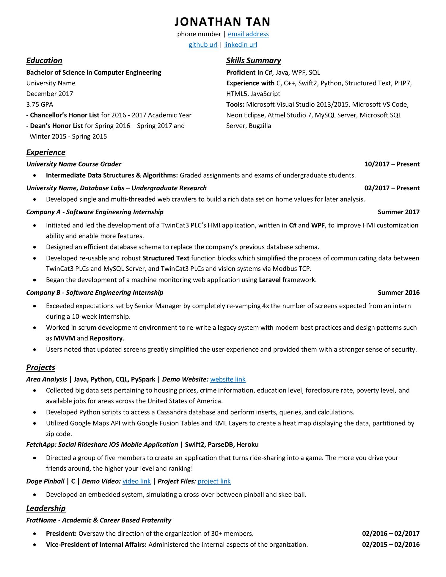 best free resume template reddit