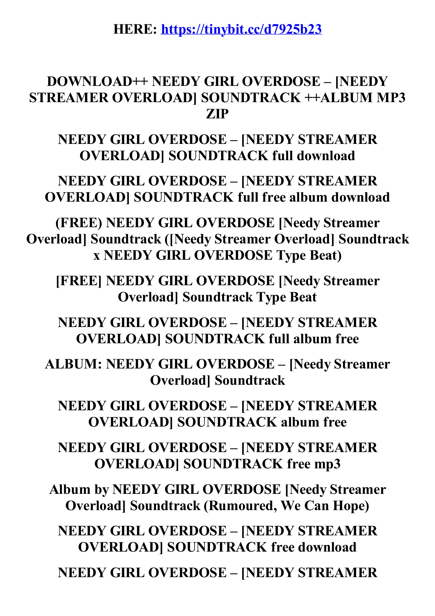 Needy Streamer Overload - Download