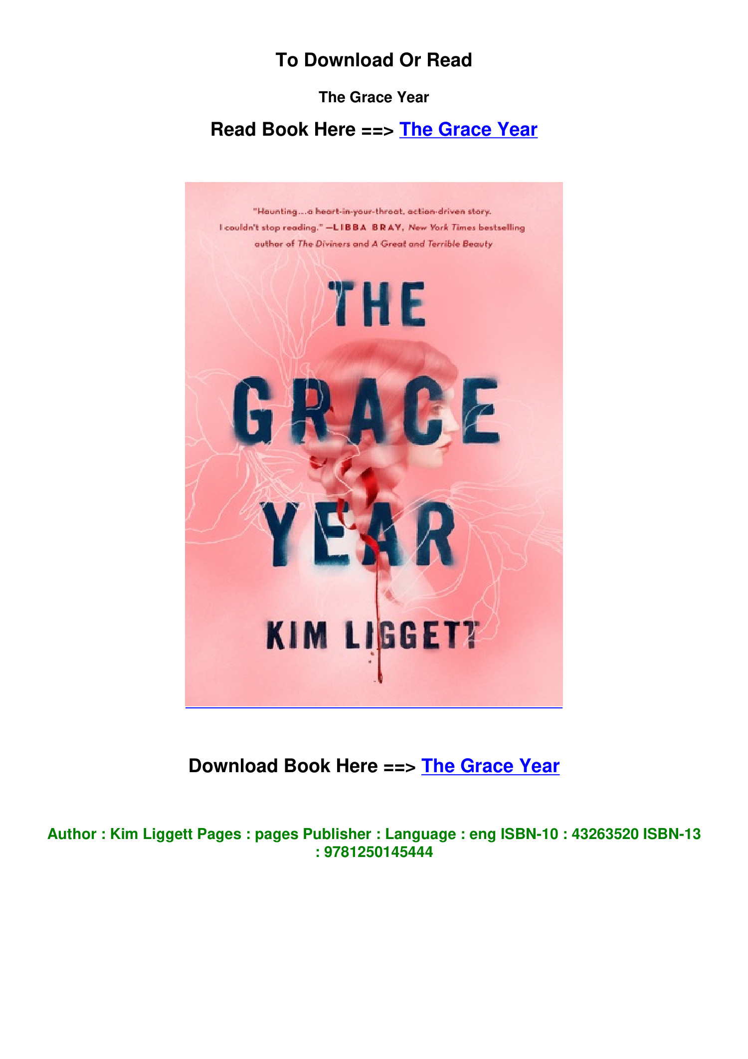 the grace year kim liggett vk