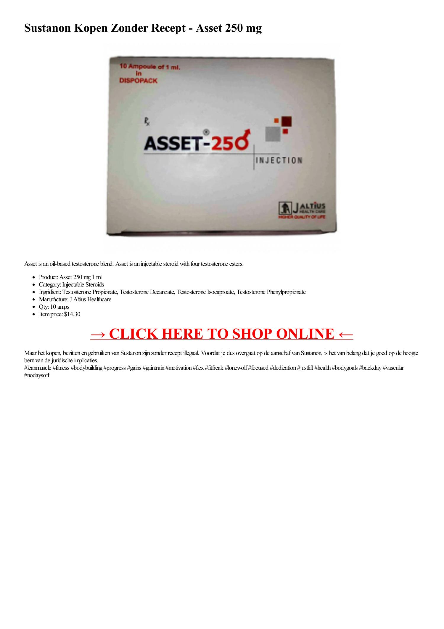 Sustanon Kopen Zonder Recept - Asset 250 mg 10 amps 1 ml-html.pdf | DocDroid