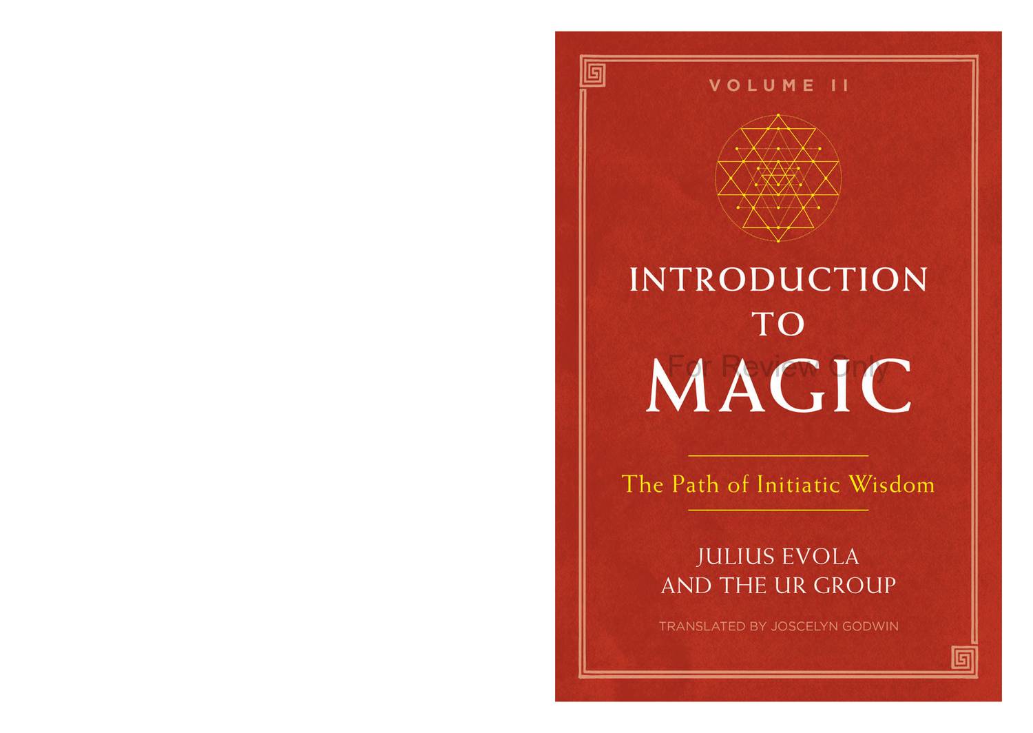 evola introduction to magic