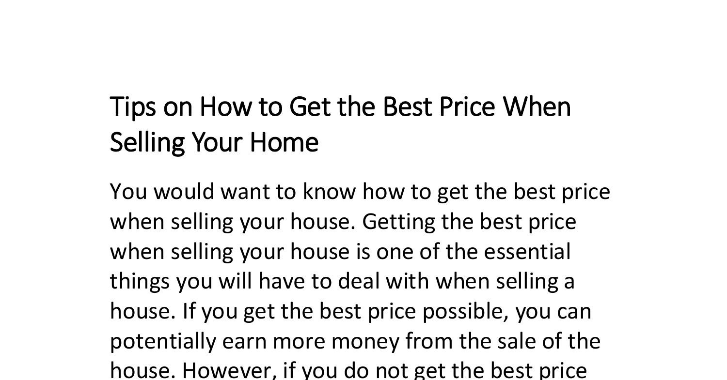 tips-on-how-to-get-the-best-price-when-selling-you-pdf-docdroid