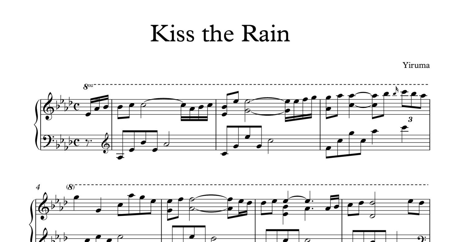 Kiss the Rain - Yiruma.pdf | DocDroid