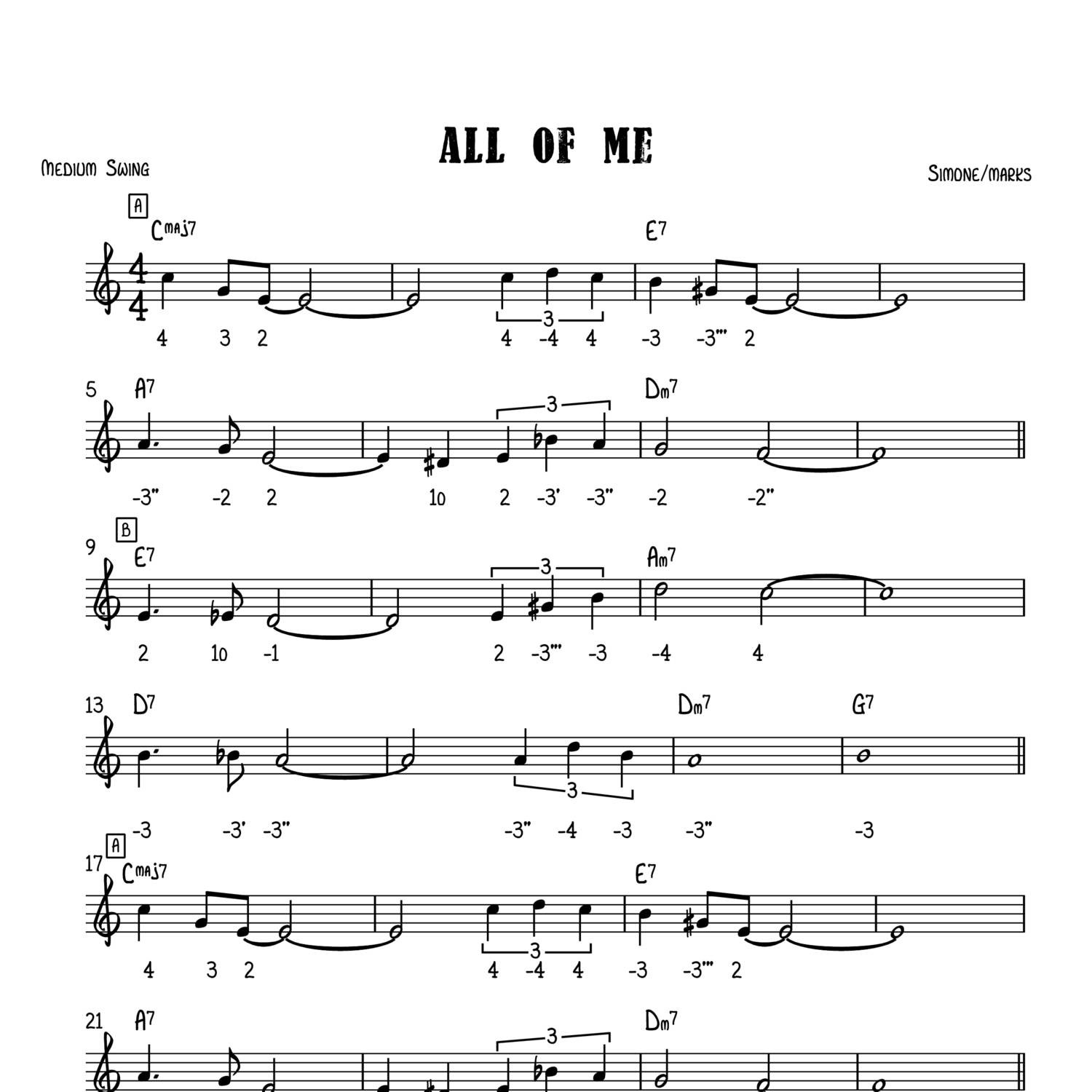 All Of Me Partitur  pdf DocDroid