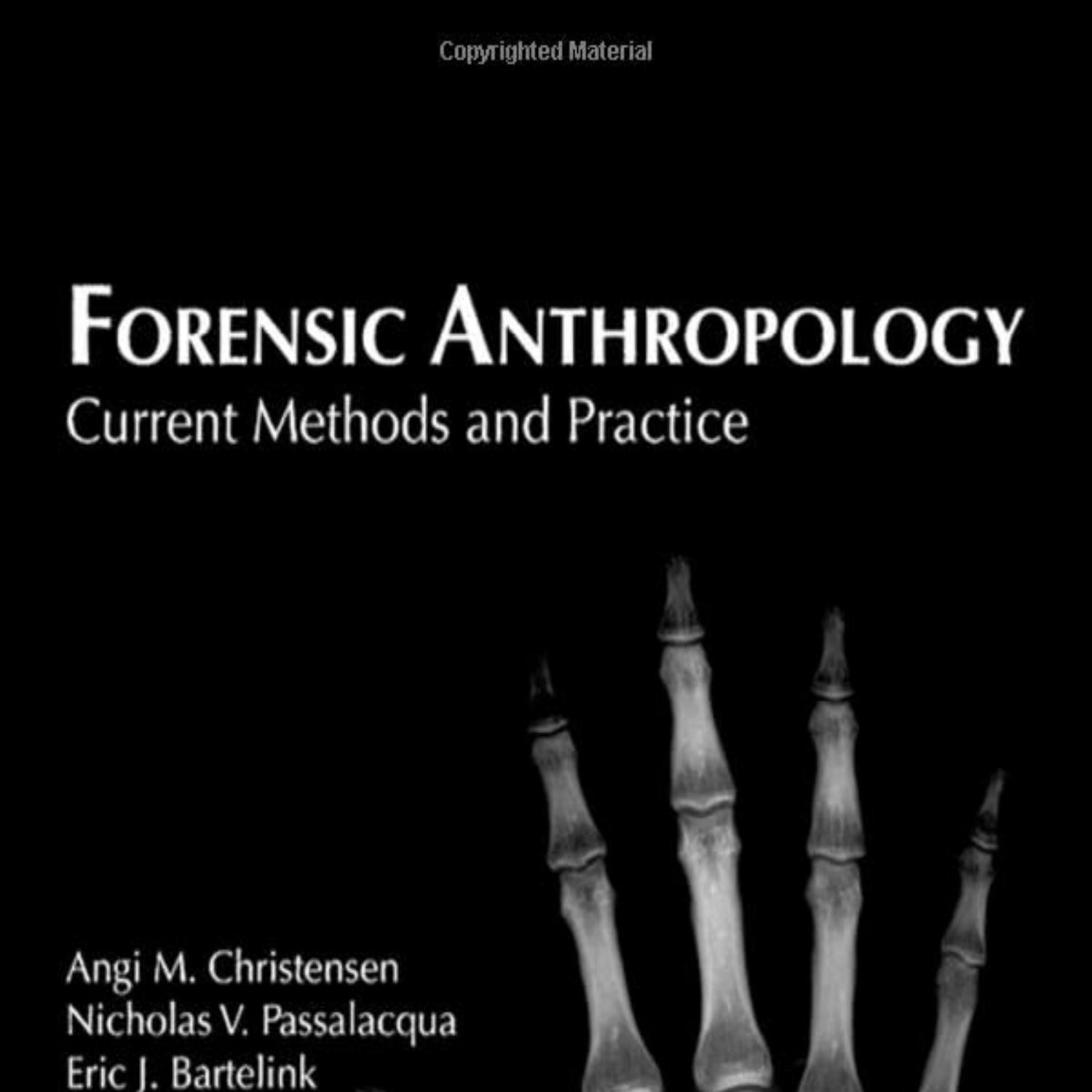 forensic anthropology research papers pdf