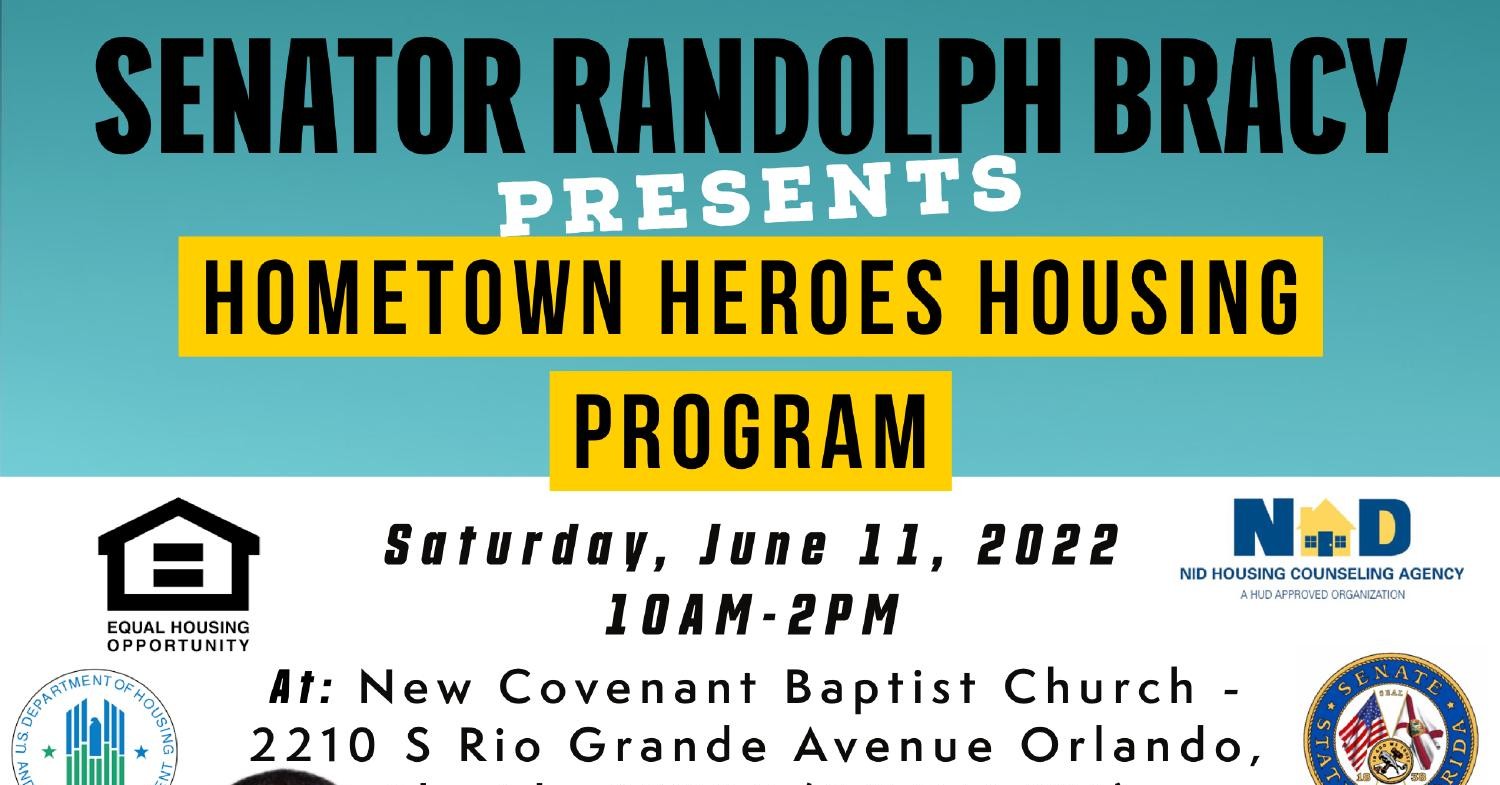 Senator Randolph Bracy Hometown Heroes Program Event Flyer 6.11.2022 ...