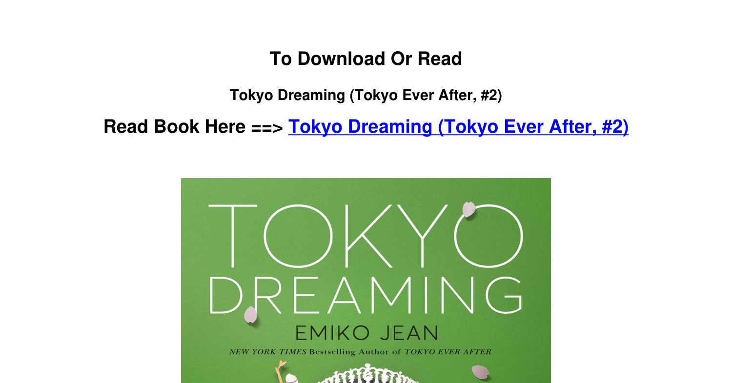 Tokyo Dreaming: A Novel (Tokyo Ever After, 2)