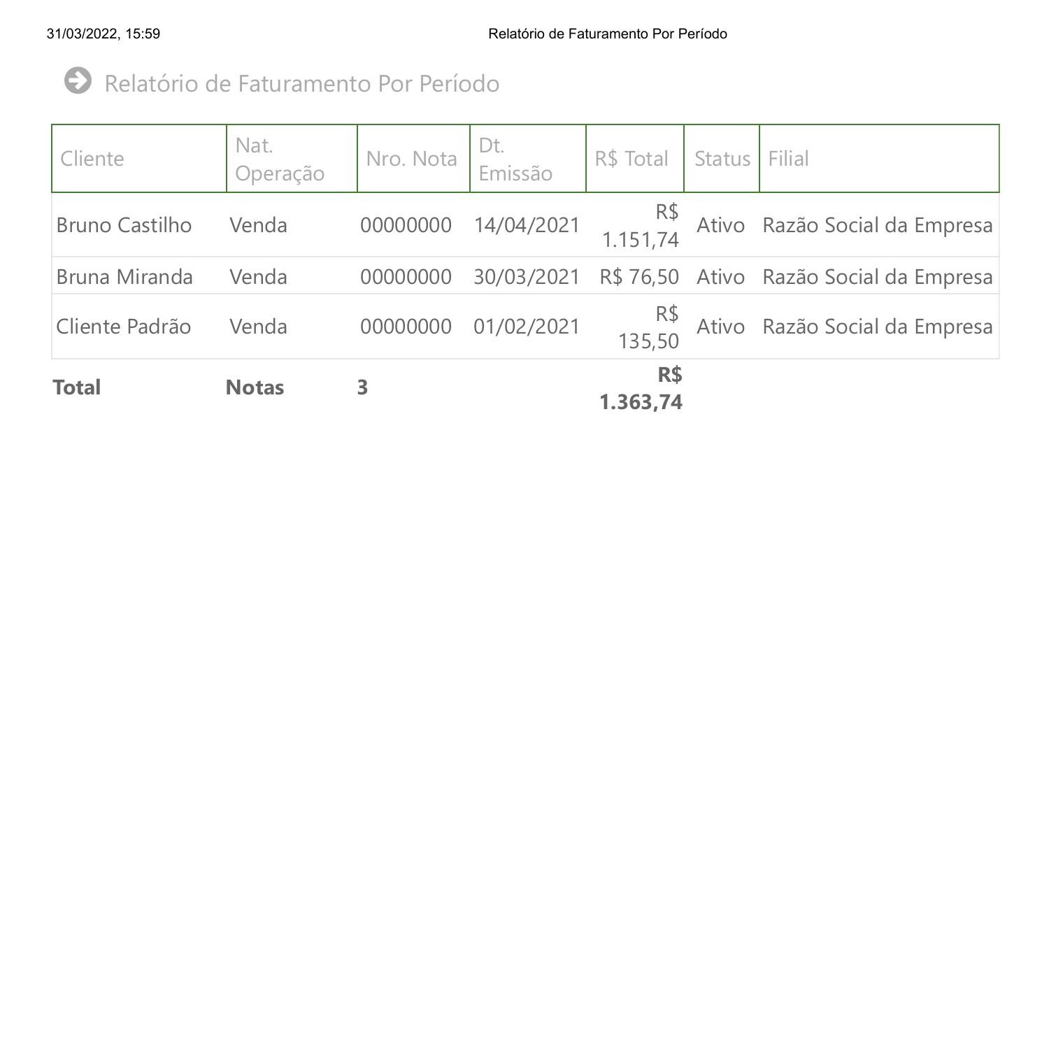 Relatório De Faturamento Por Período Sgflexpdf Docdroid 3460