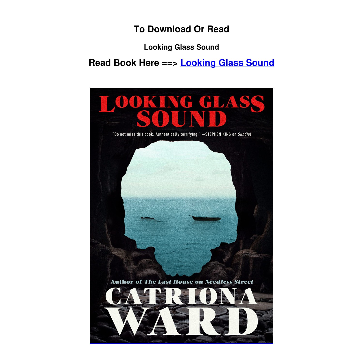 EPub DOWNLOAD Looking Glass Sound BY Catriona Ward.pdf | DocDroid