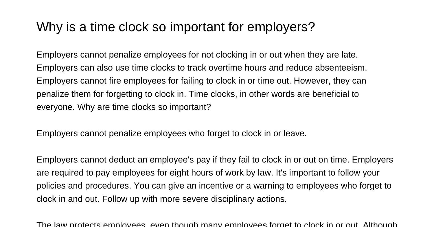 Why is a time clock so important for employershakpu.pdf.pdf | DocDroid