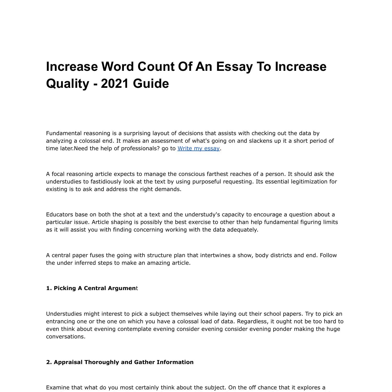 hl essay word count 2021