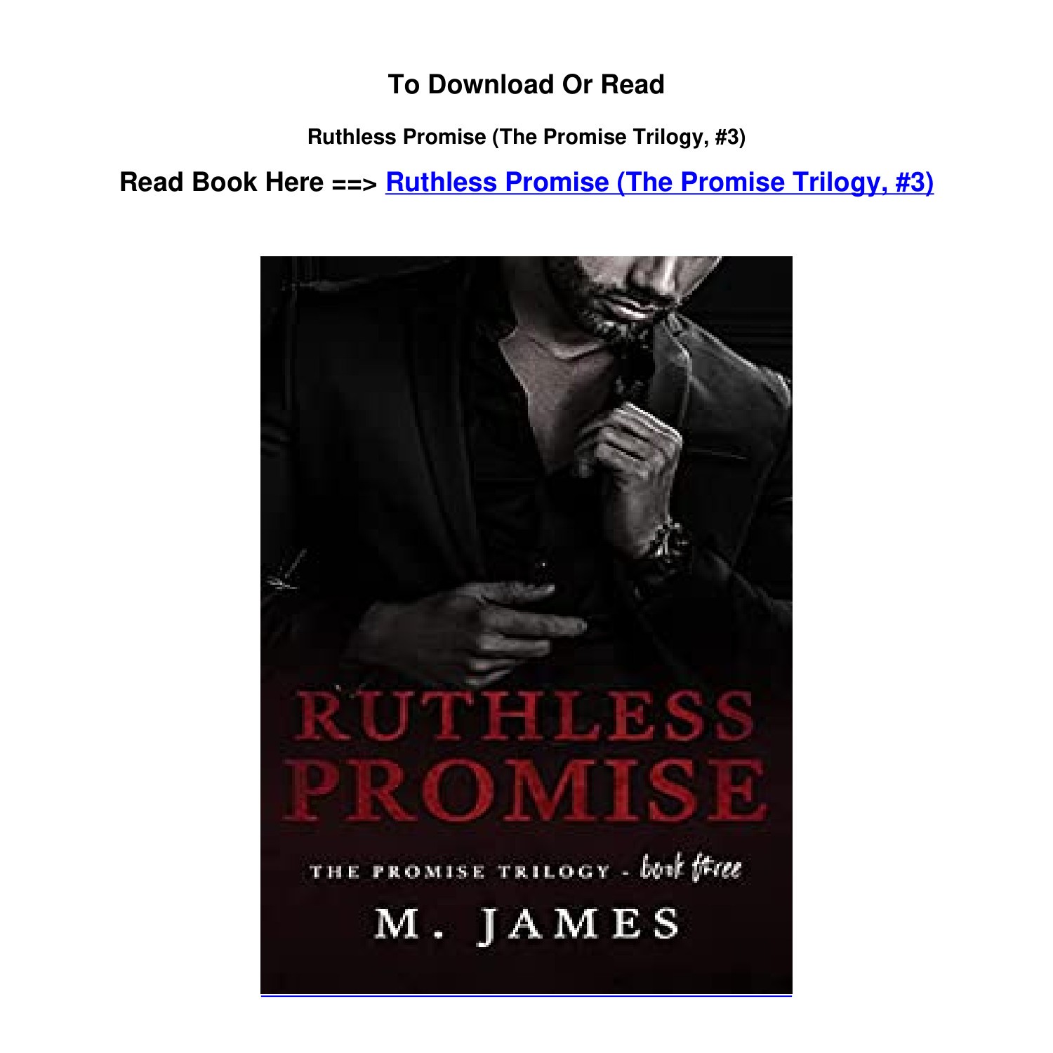 Download Epub Ruthless Promise The Promise Trilogy 3 By M Jamespdf Docdroid 8323