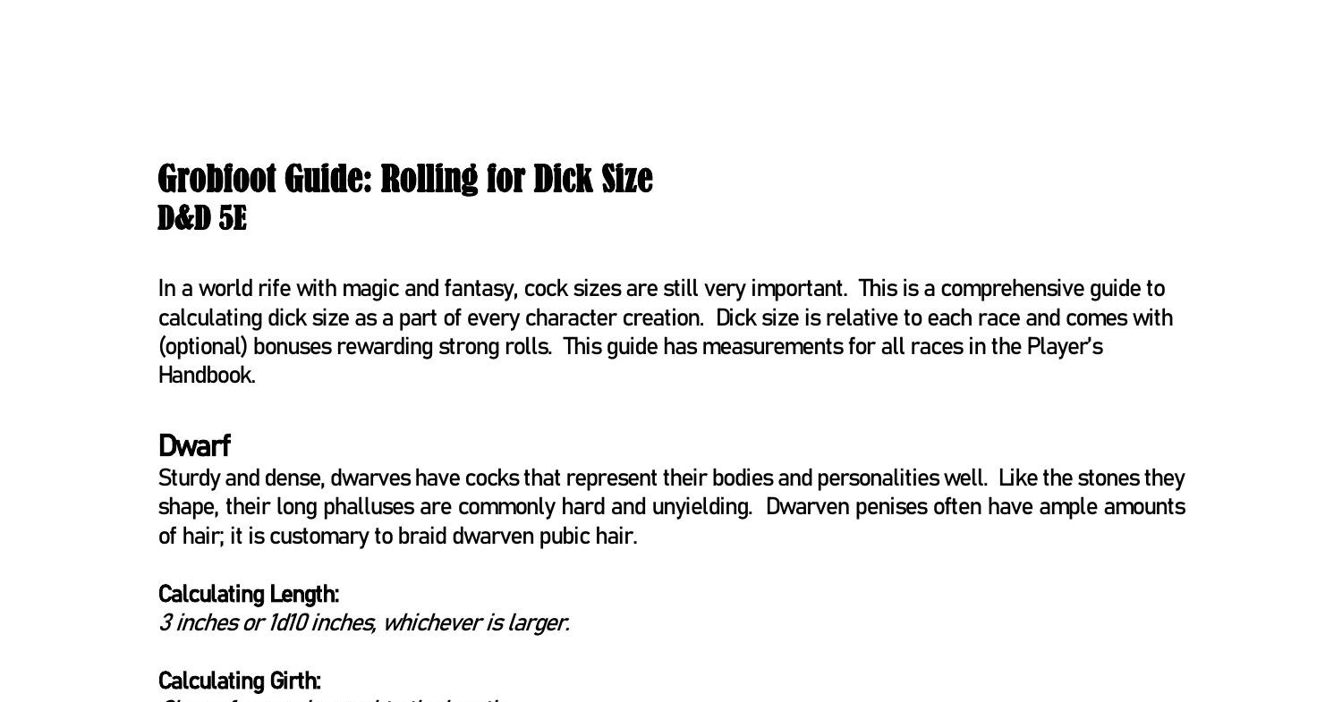 Grobfoot Guide to dick sizes.pdf | DocDroid