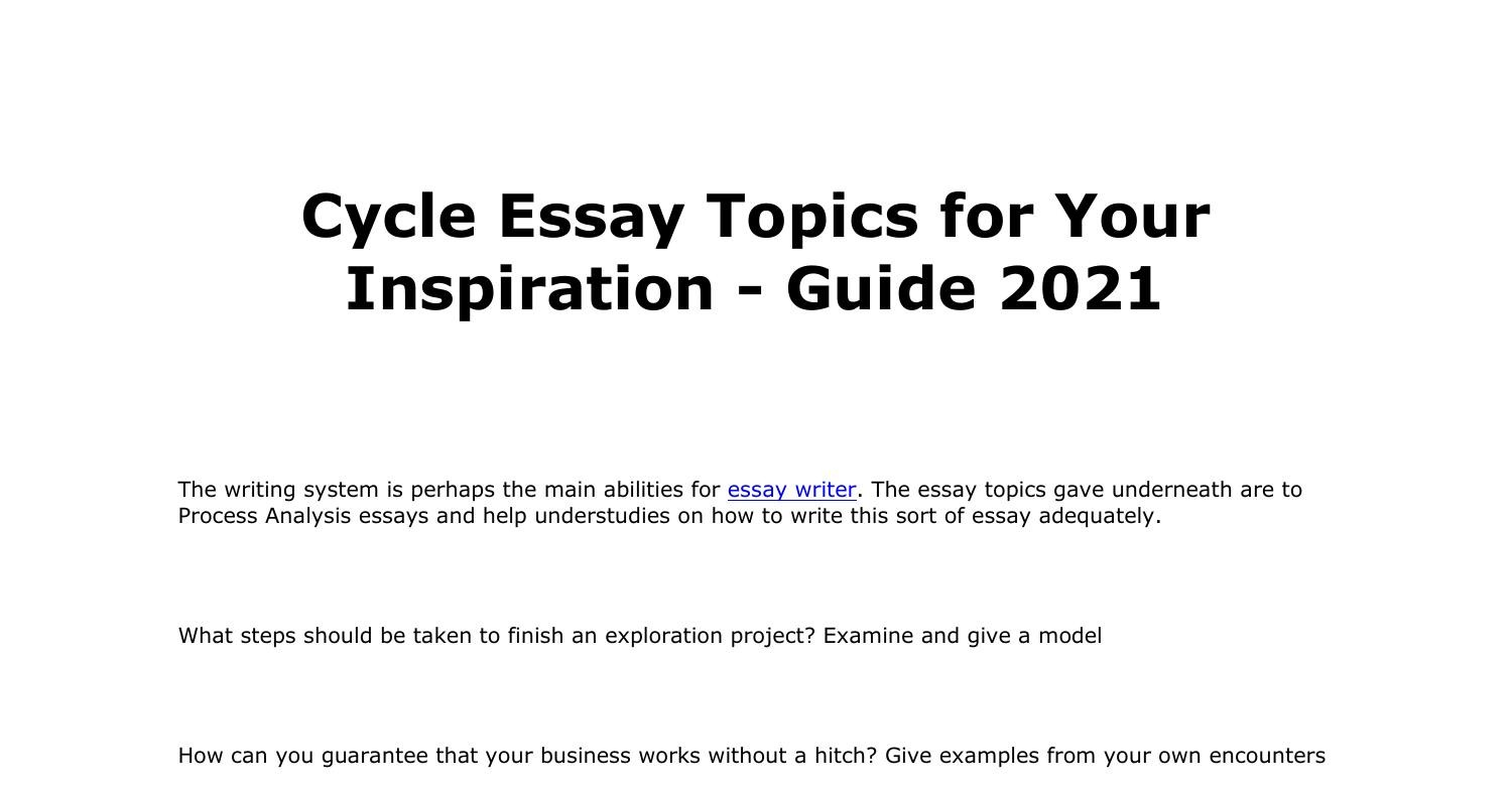 cycle-essay-topics-for-your-inspiration-pdf-docdroid